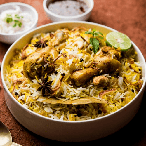 Chilli Chicken Biryani (Bucket Boneless)