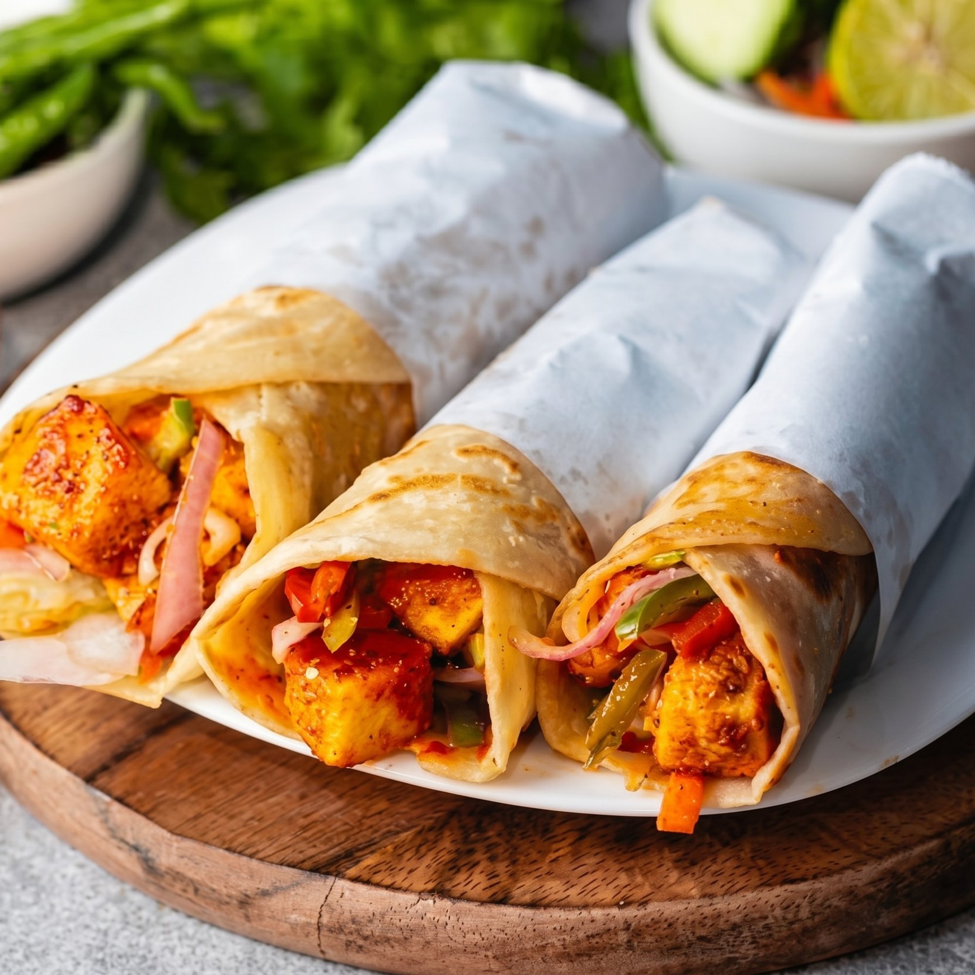 Afghani Soya Chaap Roll