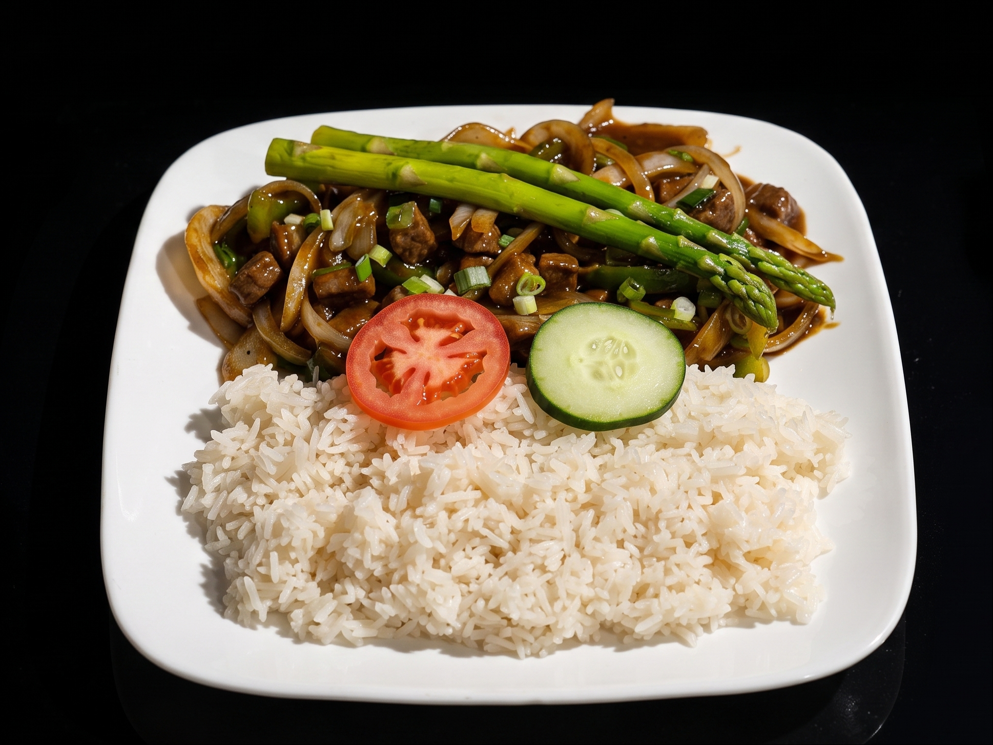 Lunch Shaking Beef Asparagus