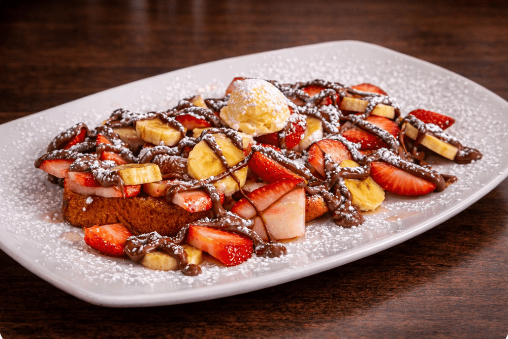 Strawberry, Banana and Nutella French Toast