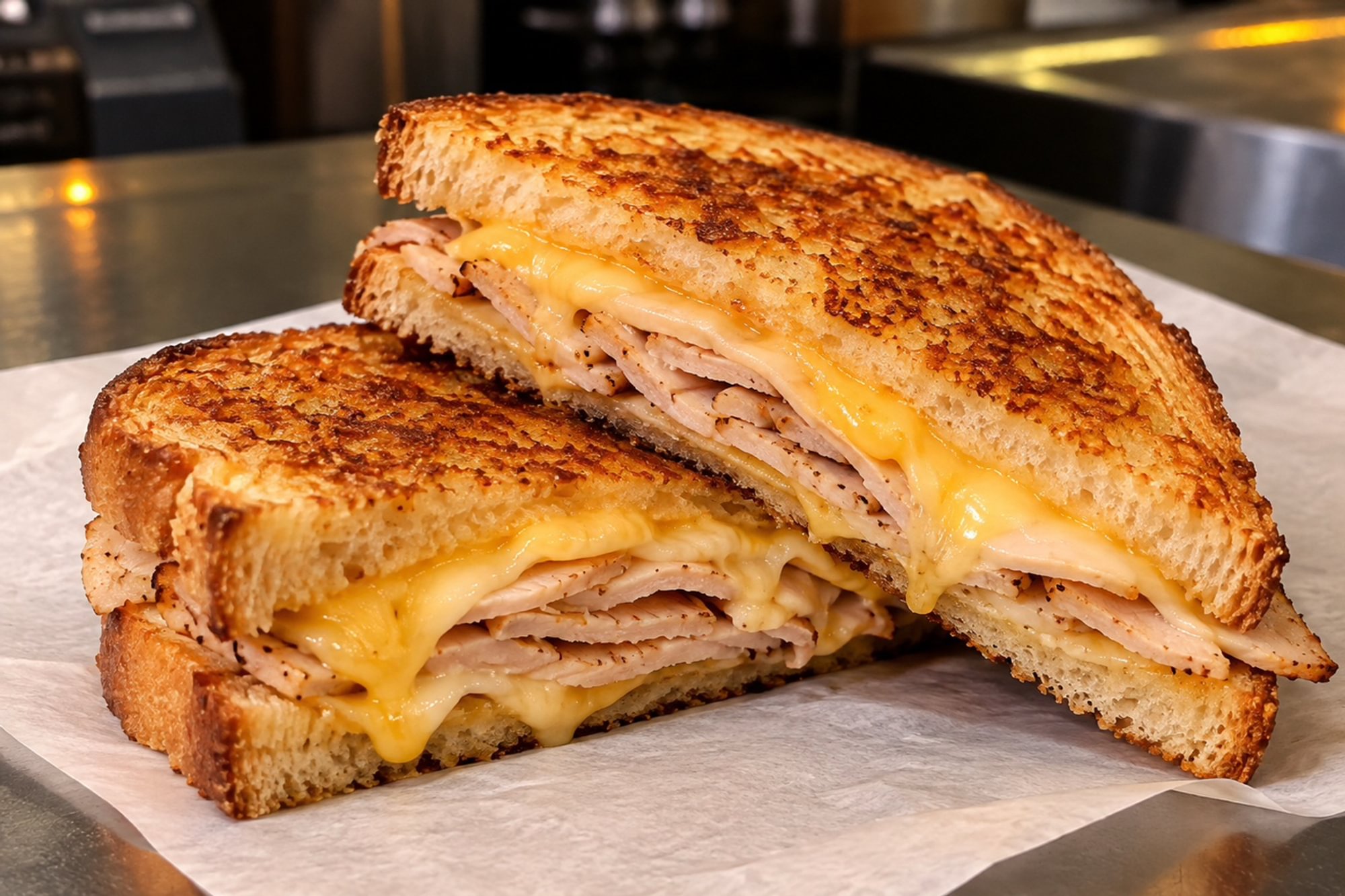 Grilled Turkey & Cheese