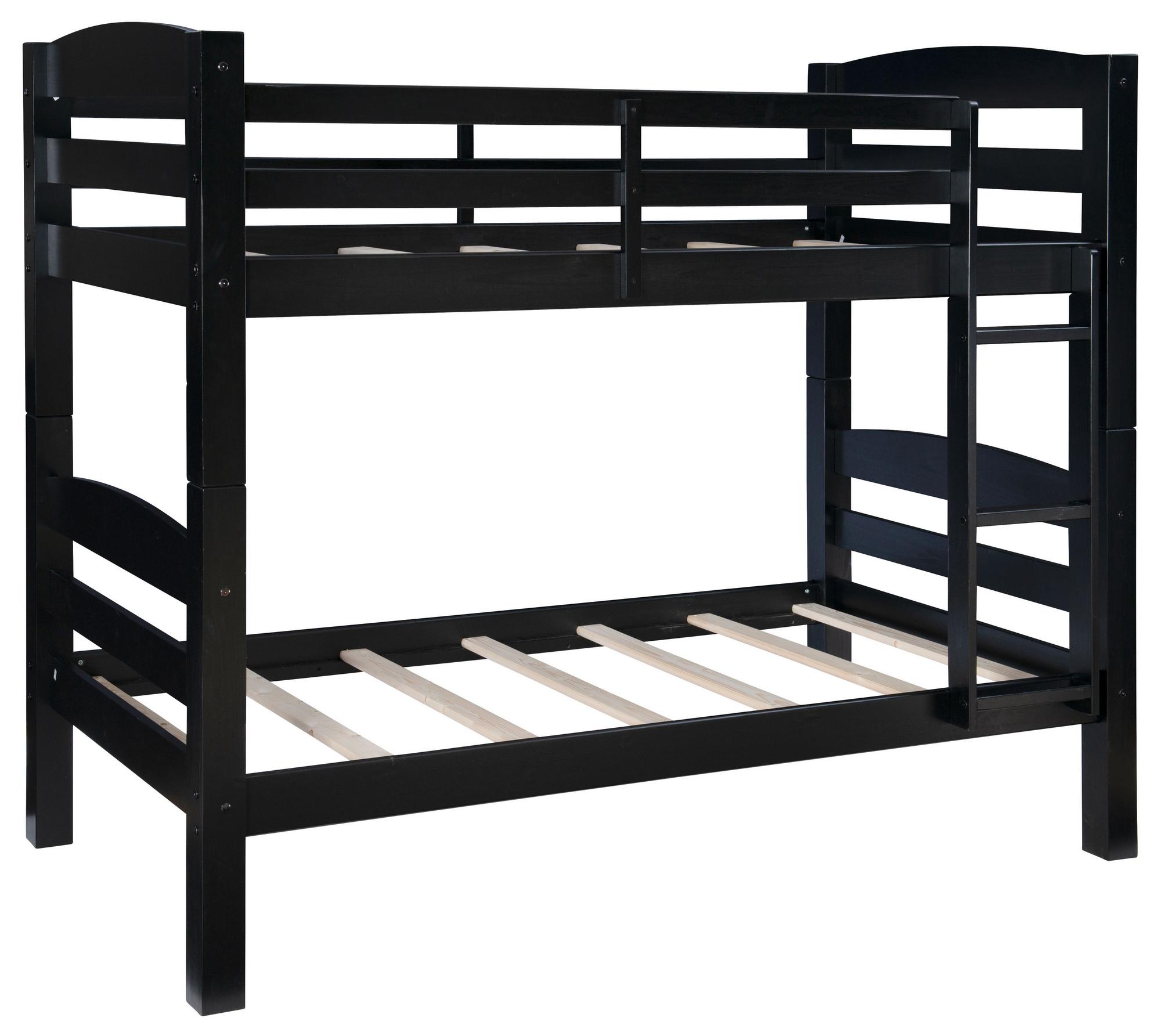 Levin Black Twin over Twin Bunk Bed