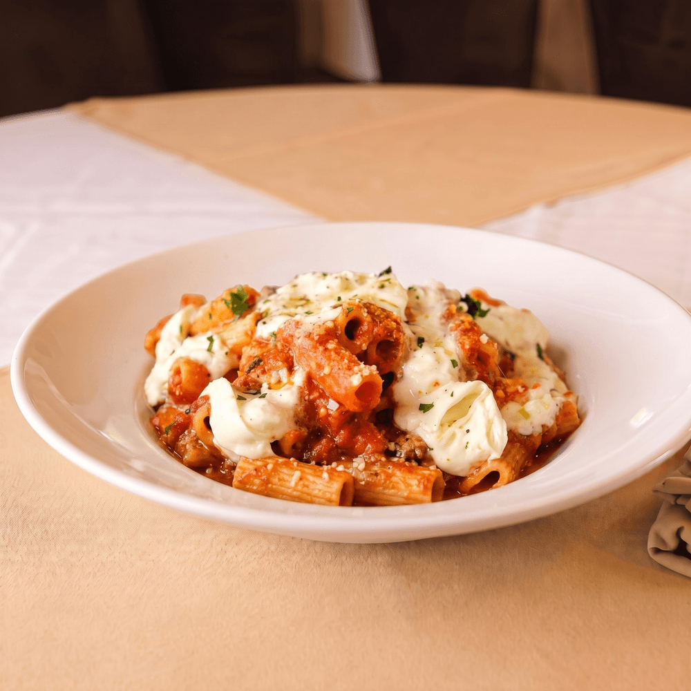 Rigatoni e Burrata
