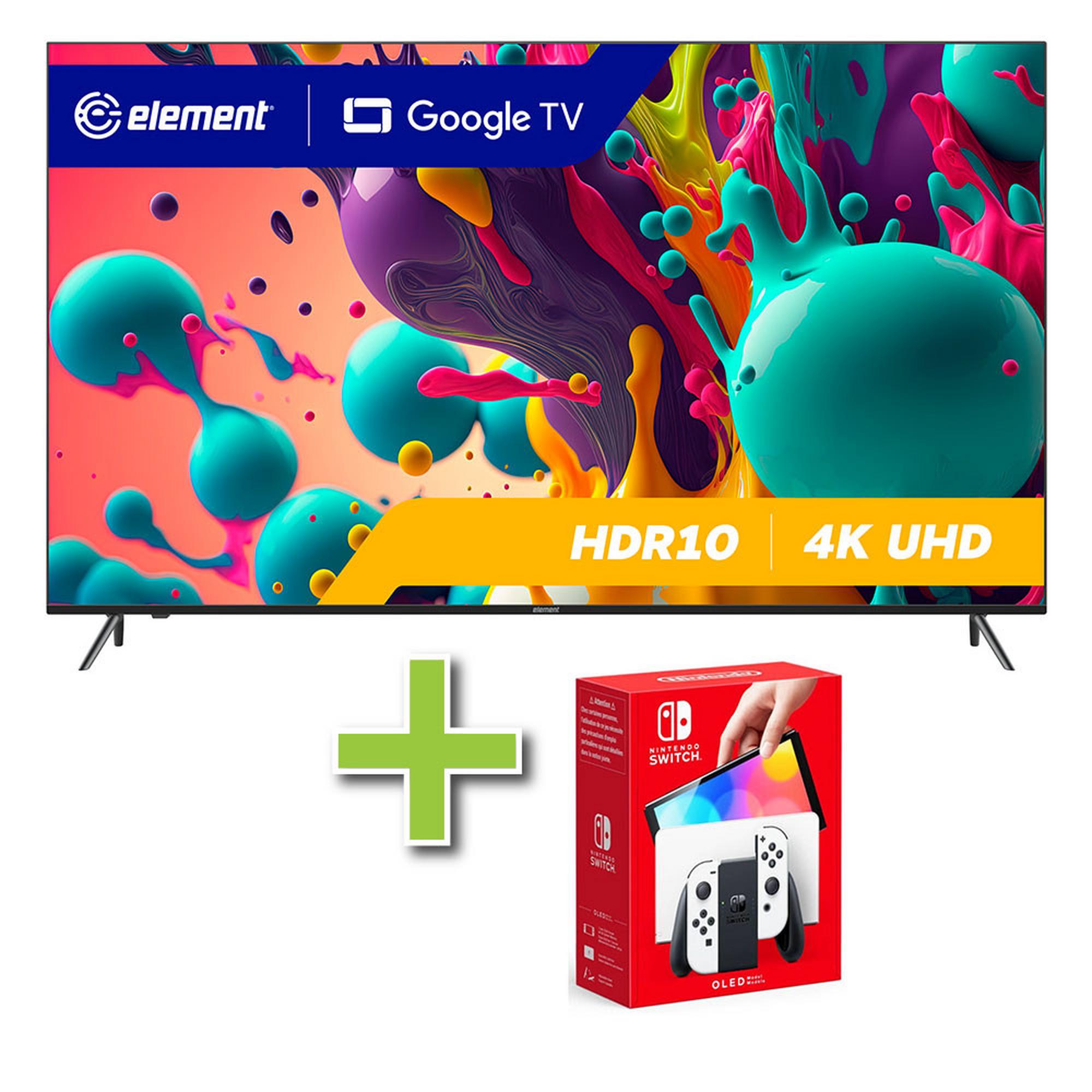 75" Element Frameless Google 4K Ultra HD Smart TV & Nintendo Switch OLED Console