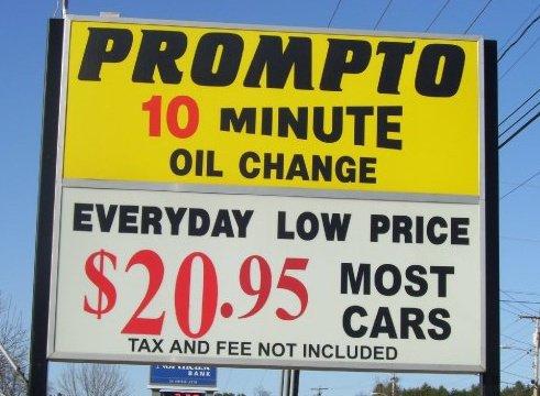 Prompto 10 Minute Oil Change Photo