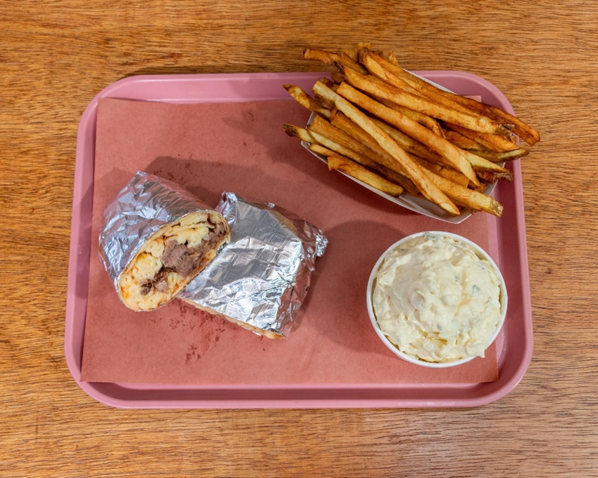 Brisket Mac Wrap Meal