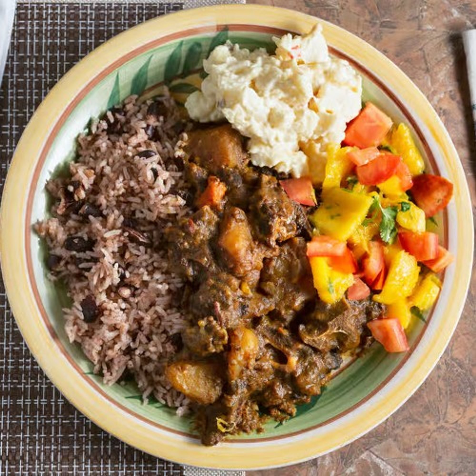 Curry Goat Plate