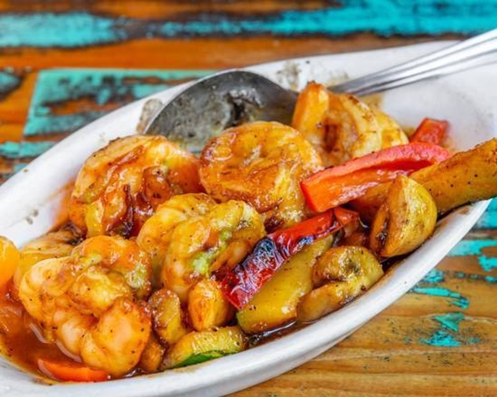 Honey Chipotle Glazed Shrimp