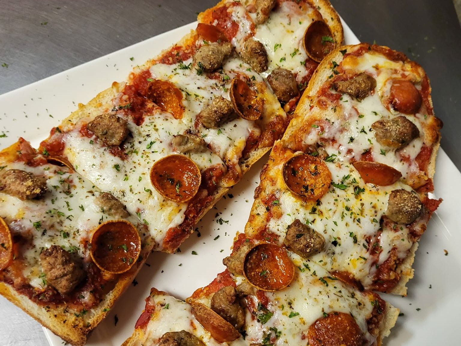 French Bread Pizza 2 Toppings
