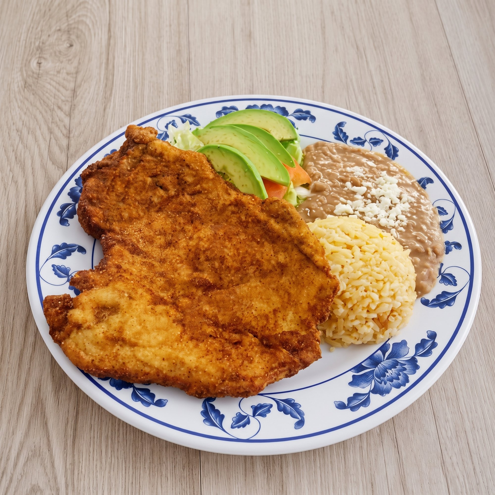 Pechuga Empanizada Plate