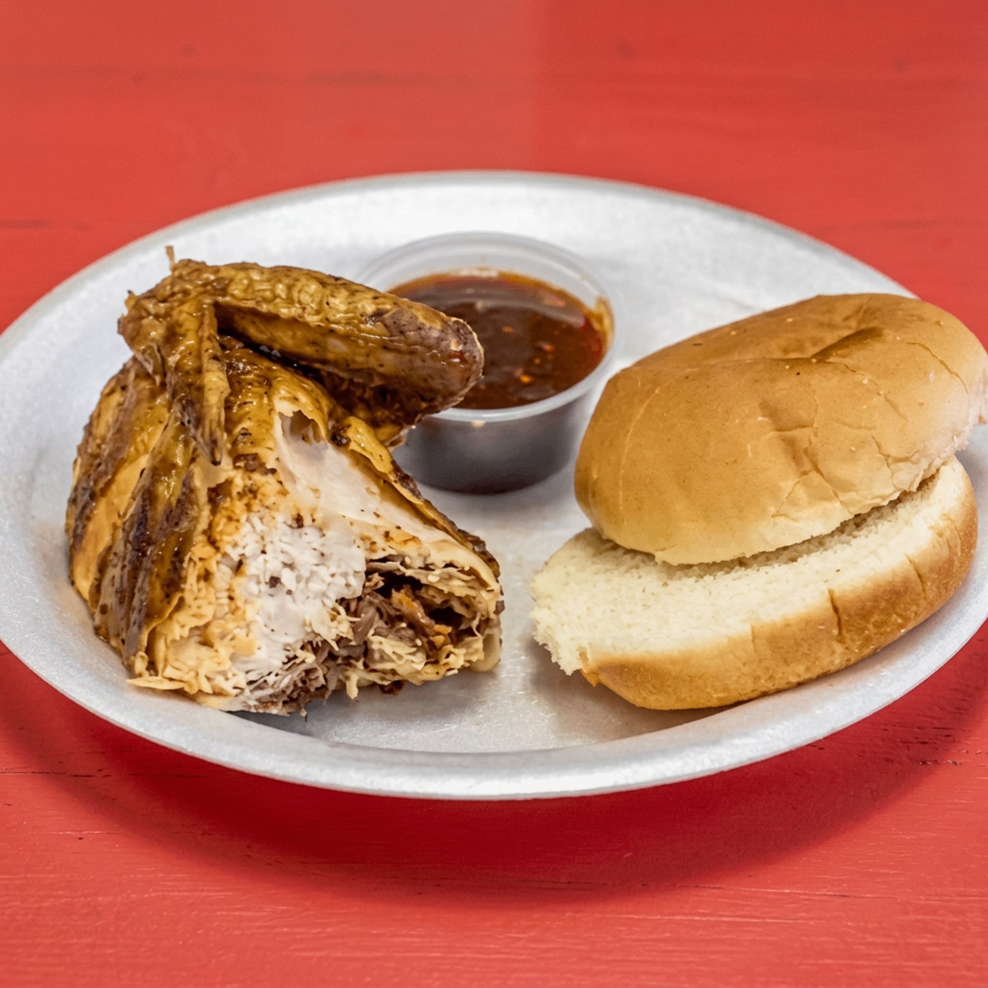 1/4 Chicken with Bun