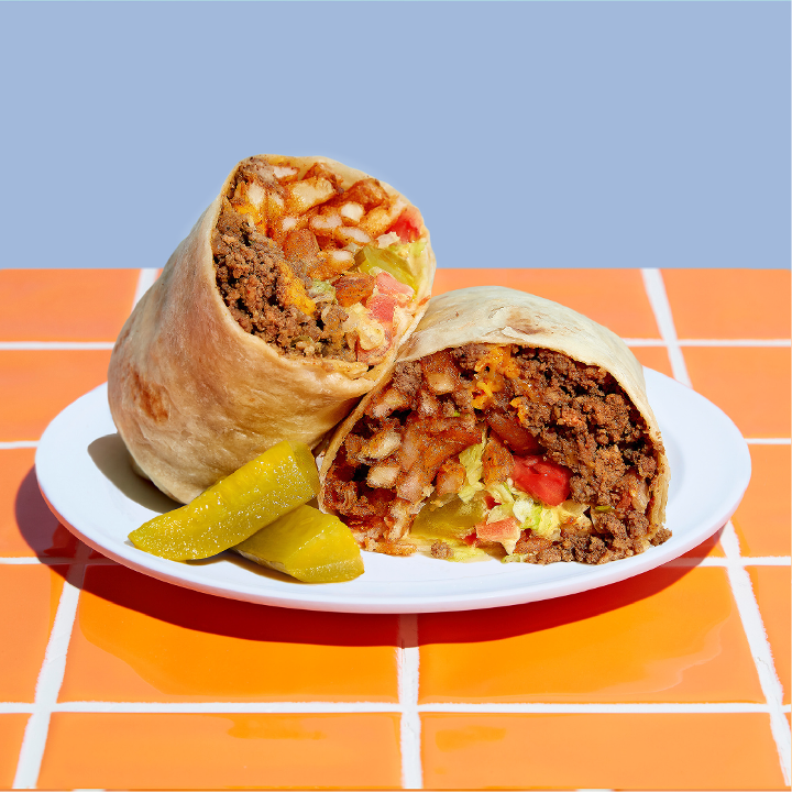 CHEESEBURGER BURRITO
