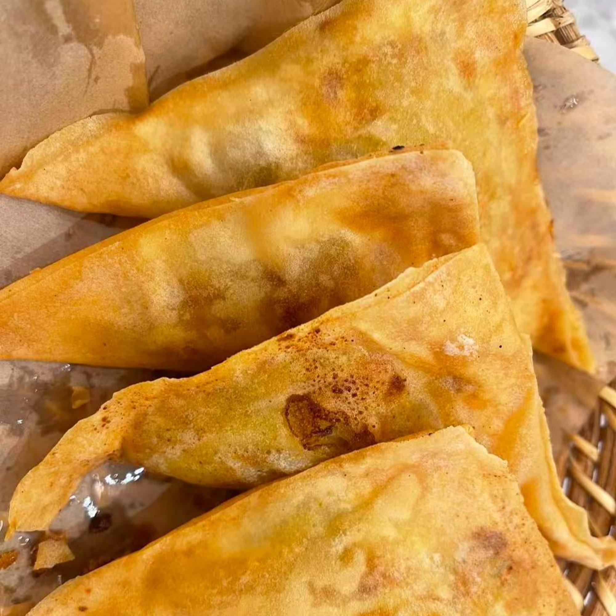 A10. Curry samosas