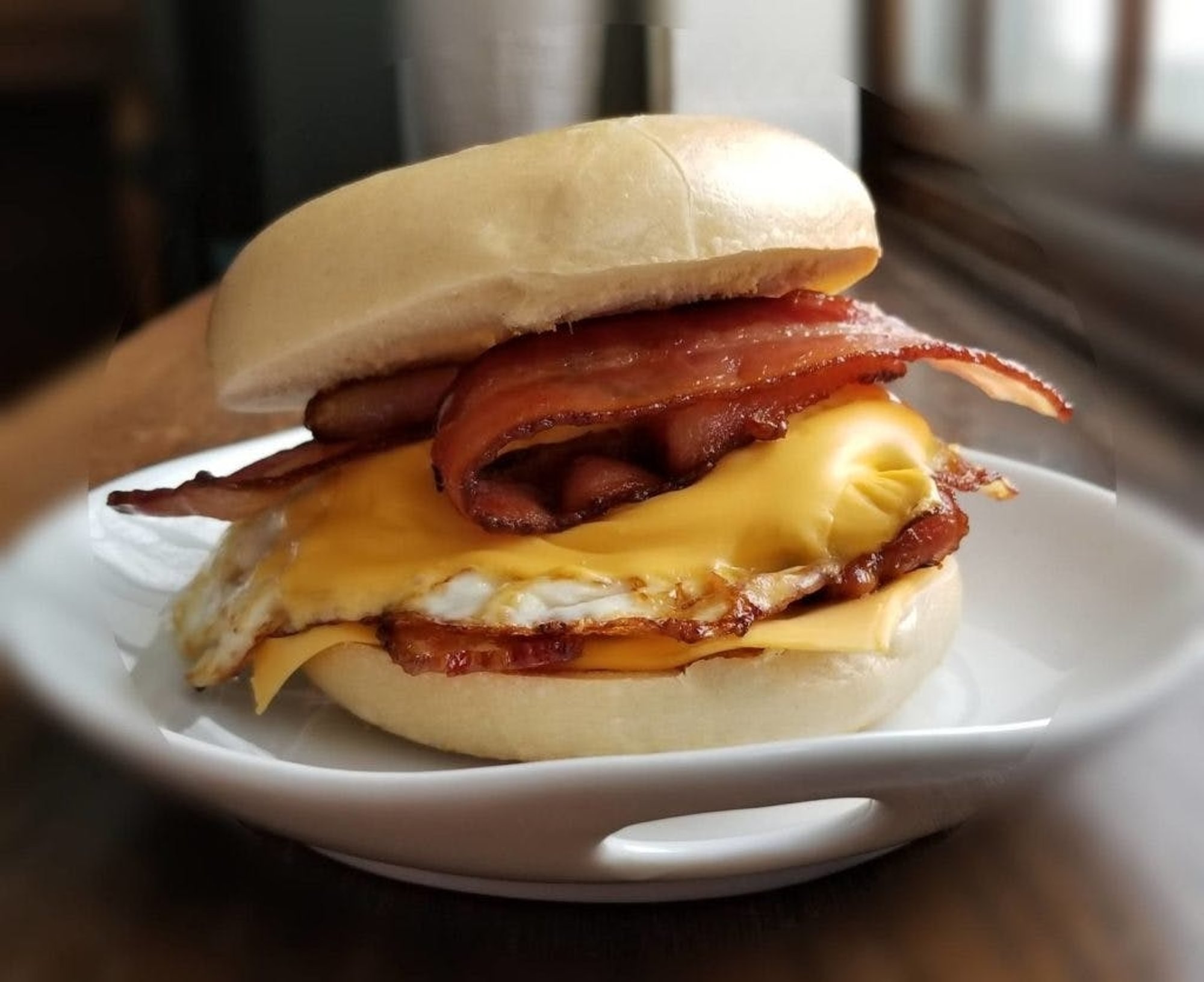 Bacon with 2 Eggs and Cheese Sandwich