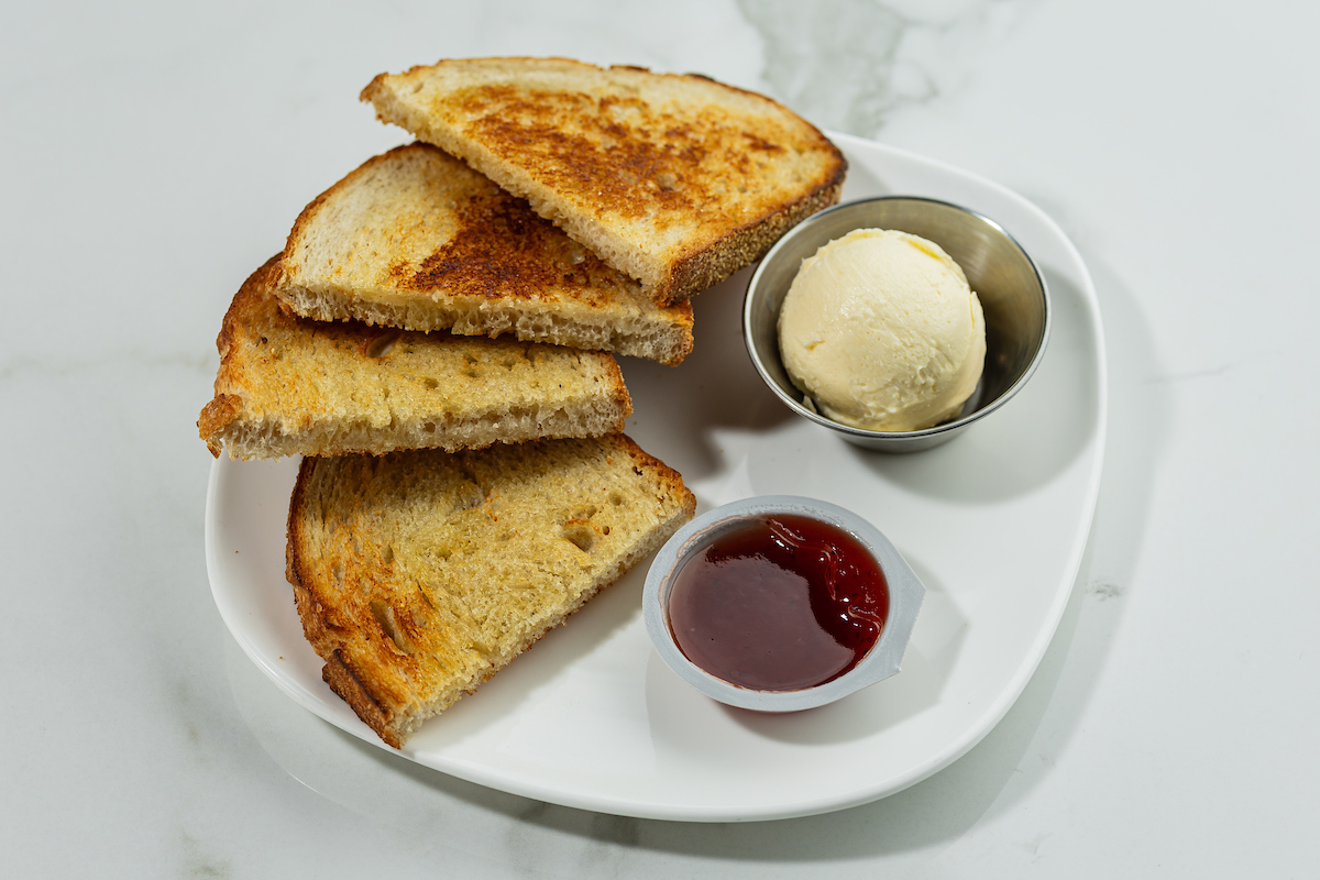 SOURDOUGH TOAST & STRAWBERRY JAM