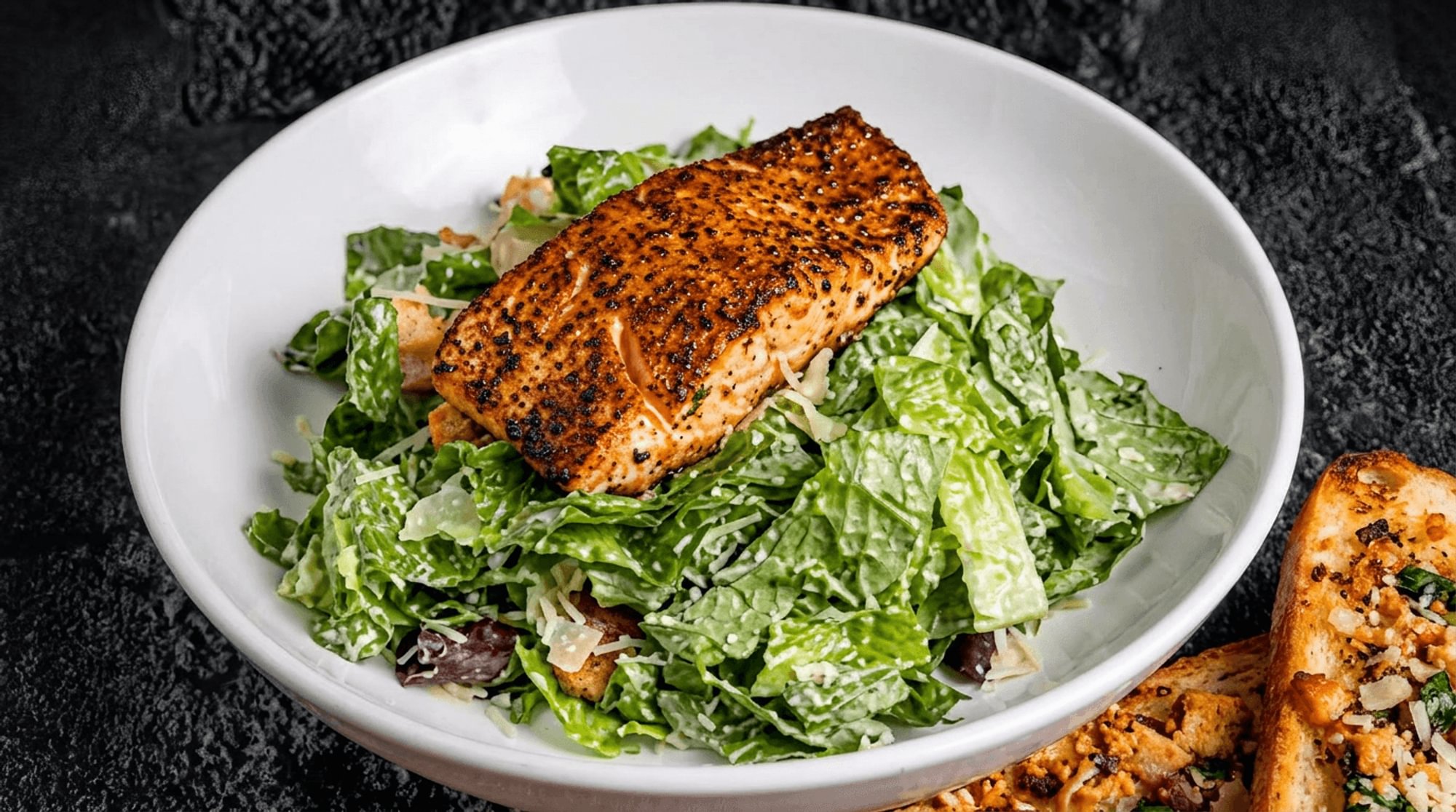 Caesar Salmon Salad (Lunch)