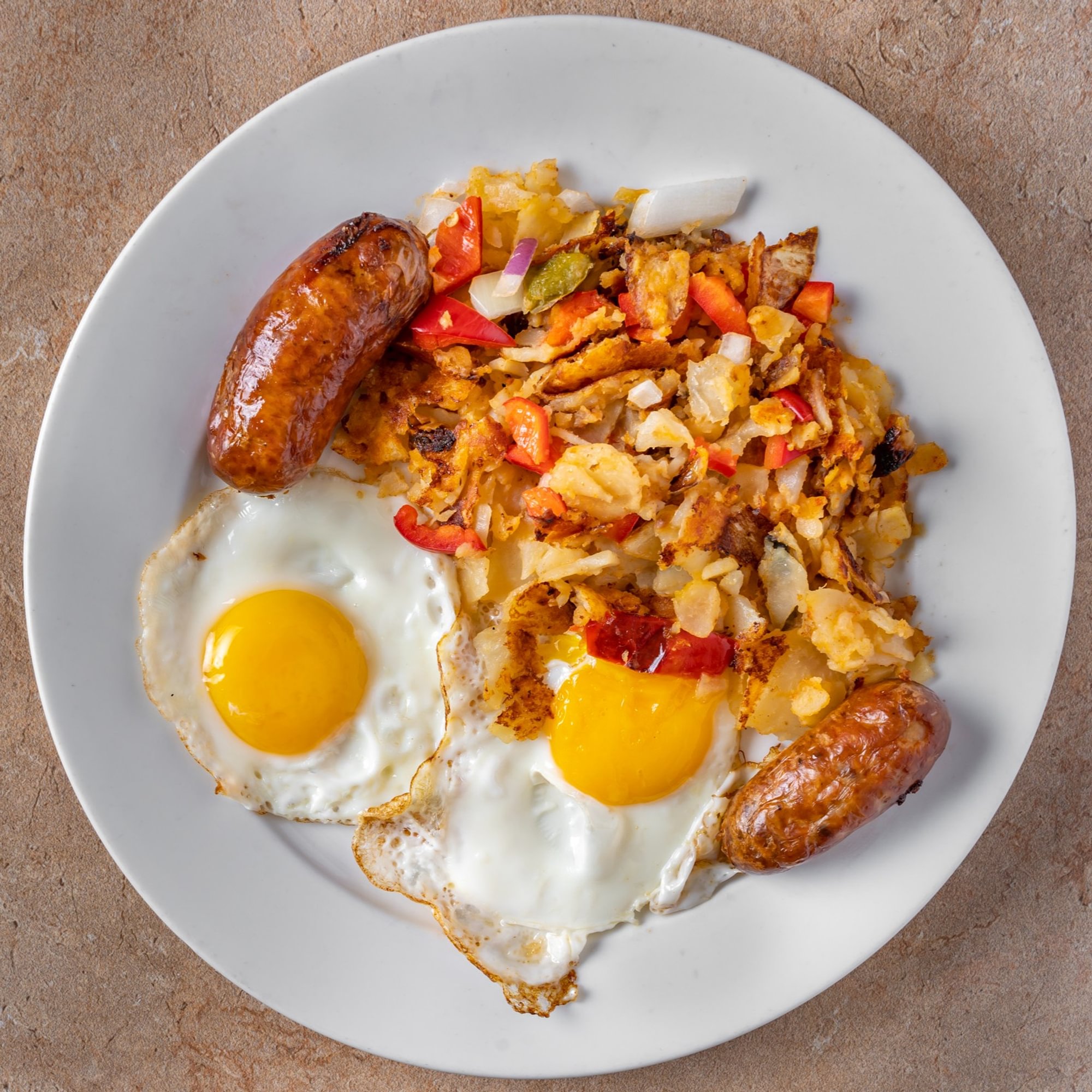 Eggs w/ Beef Sausage