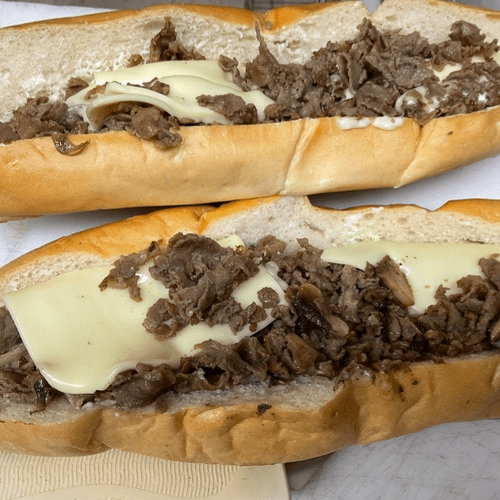 Small Cheese Steak and Onions Sub 12"
