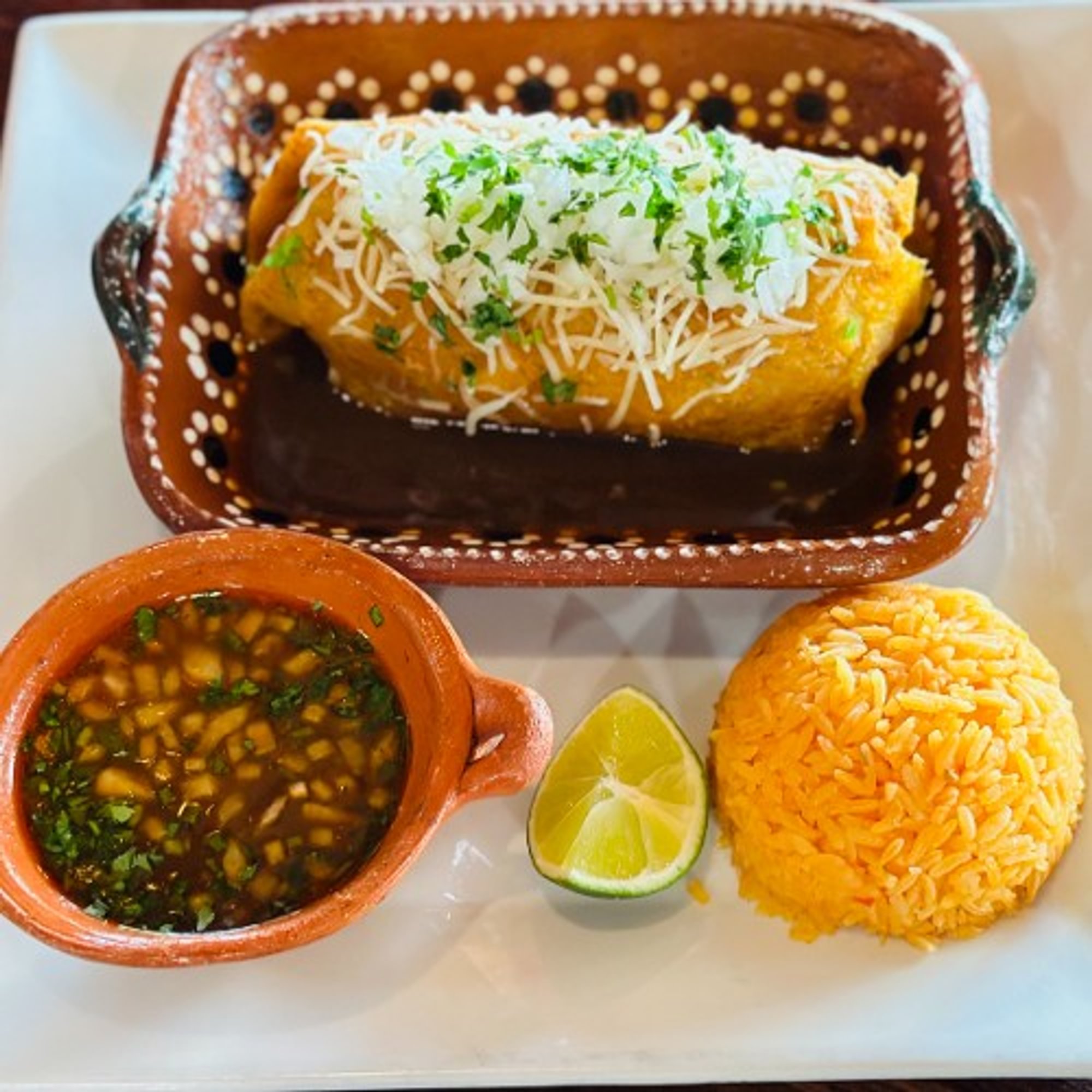 Birria Burrito Plate