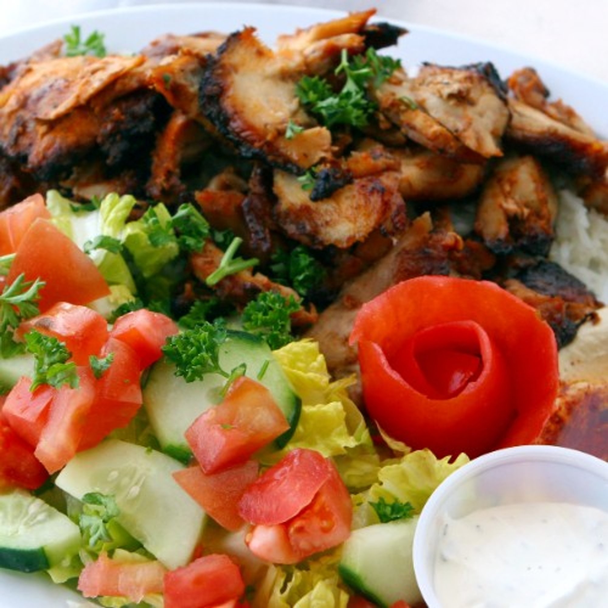 Chicken Over Rice Bowl