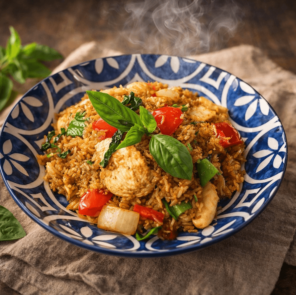 Chili basil fried rice