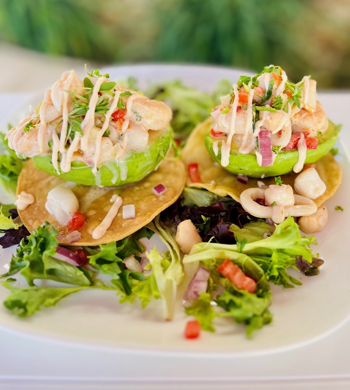 Shrimp Salad Stuffed Avocado