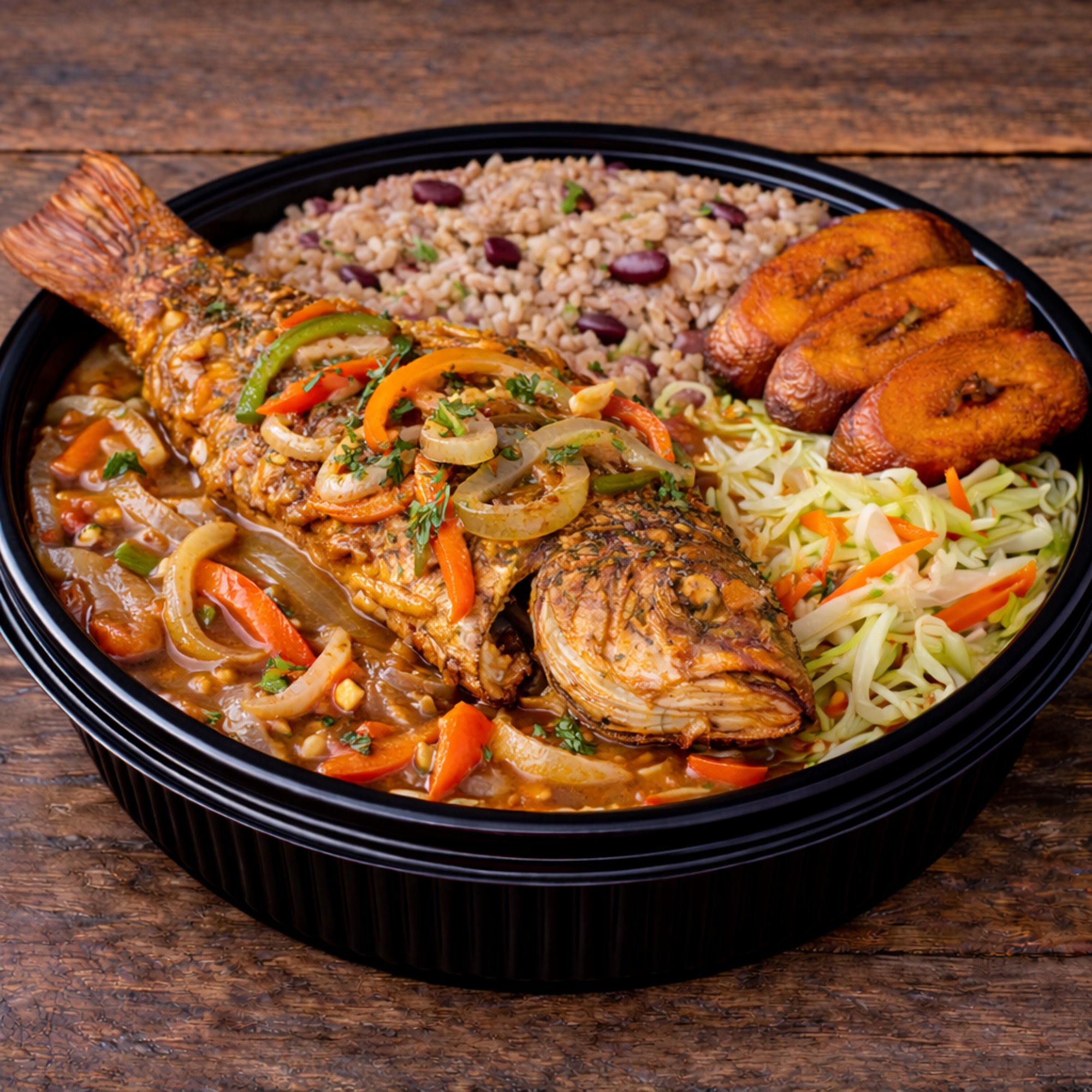 Brown Stew Fish Meal