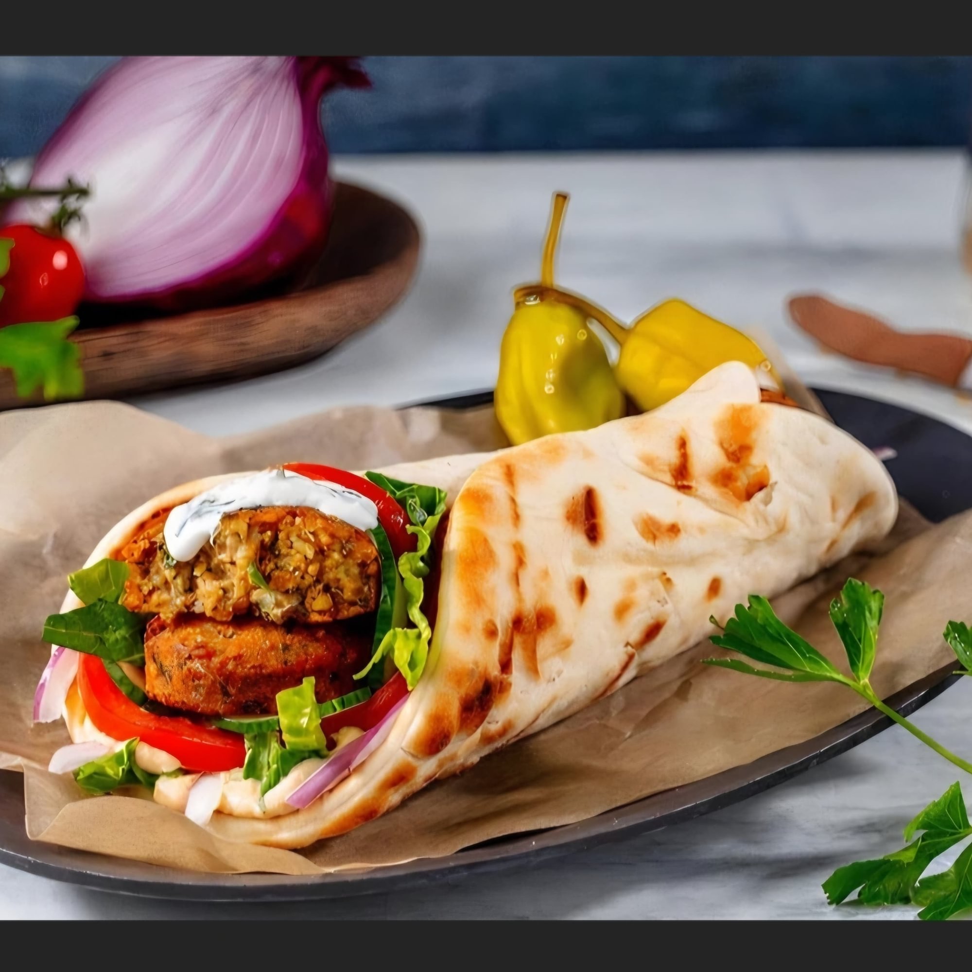 Vegan Shawarma Wrap