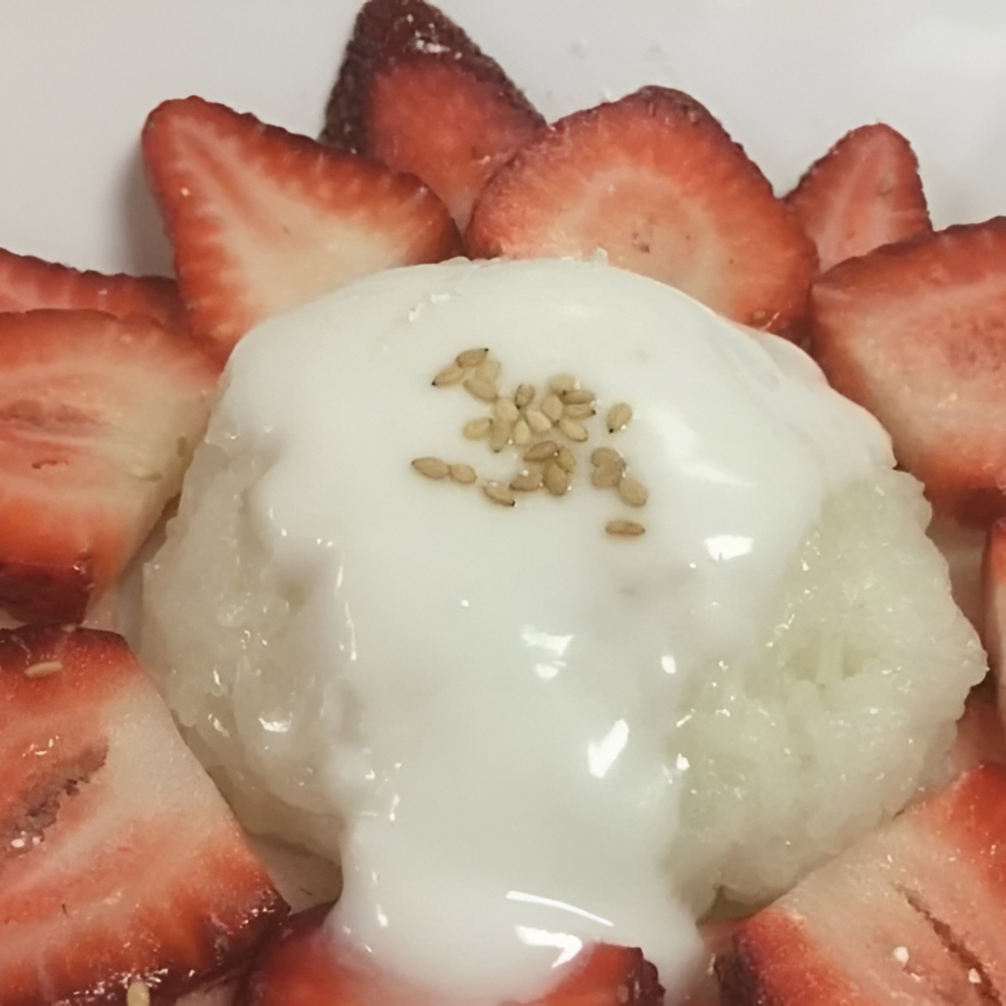 Sweet Strawberry Sticky Rice