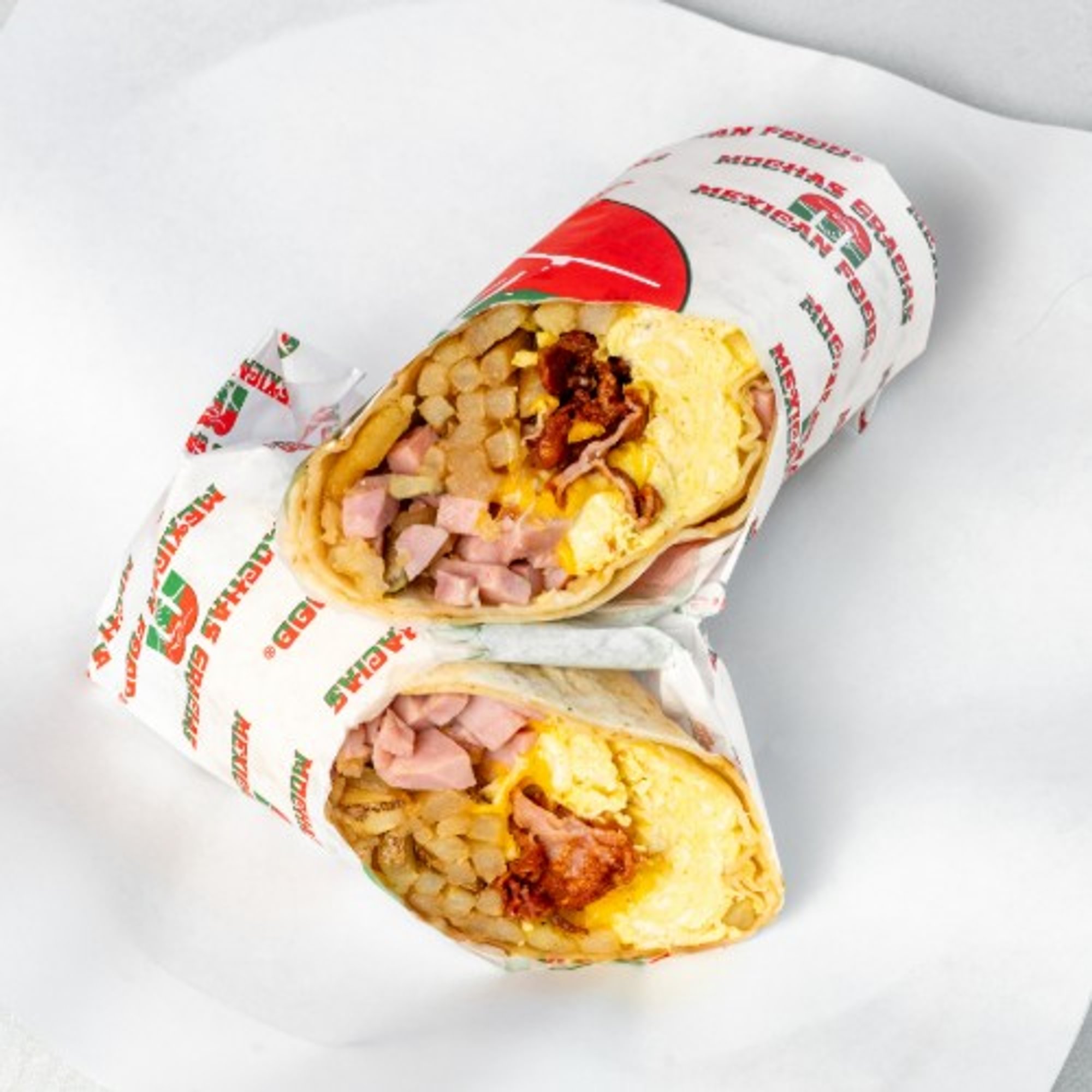 Ham & Bacon Breakfast Burrito