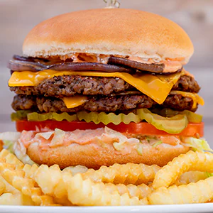 Peanut Allergy-Friendly Double Impossible™ Cheeseburger