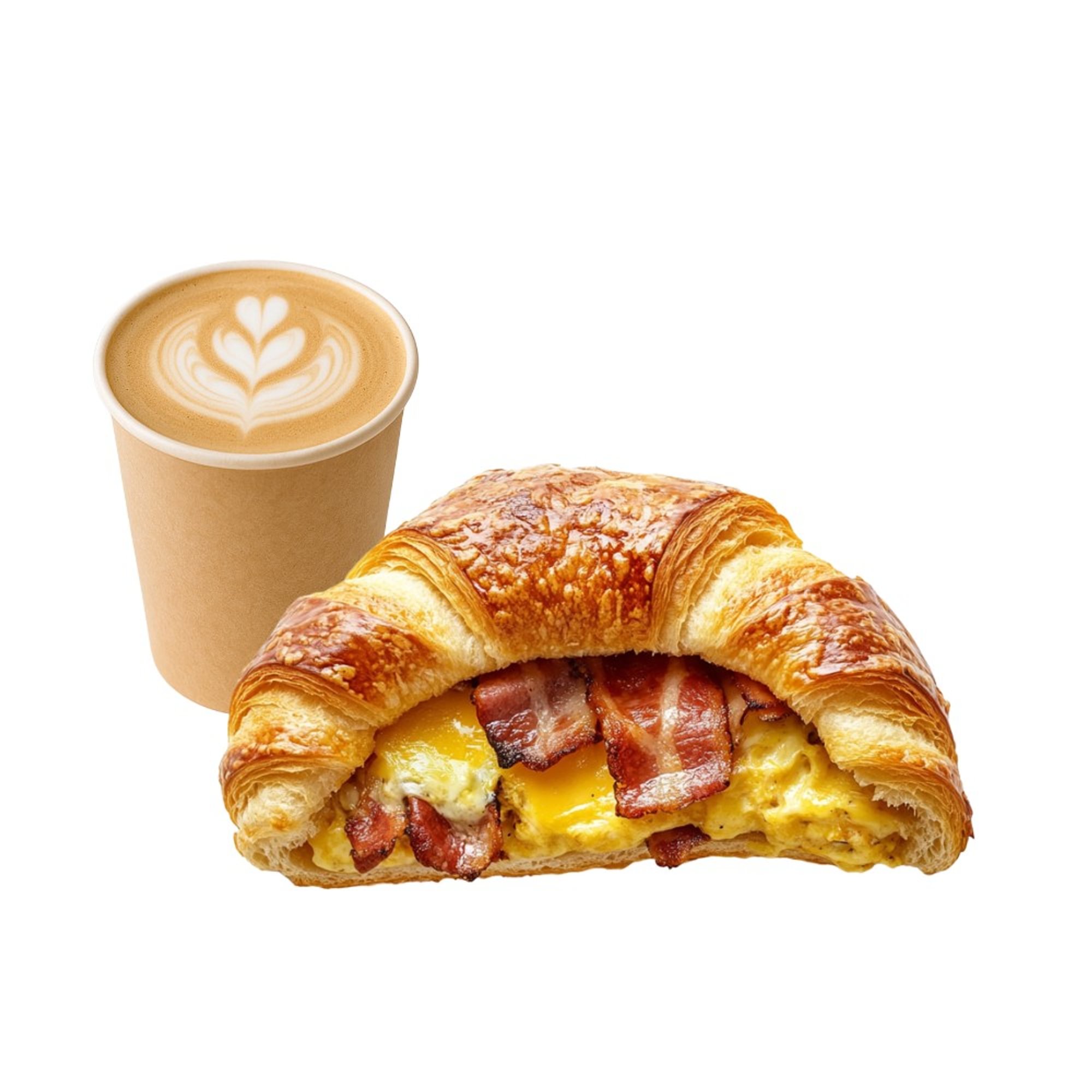 Cortado Single & Croissant - Breakfast Deal