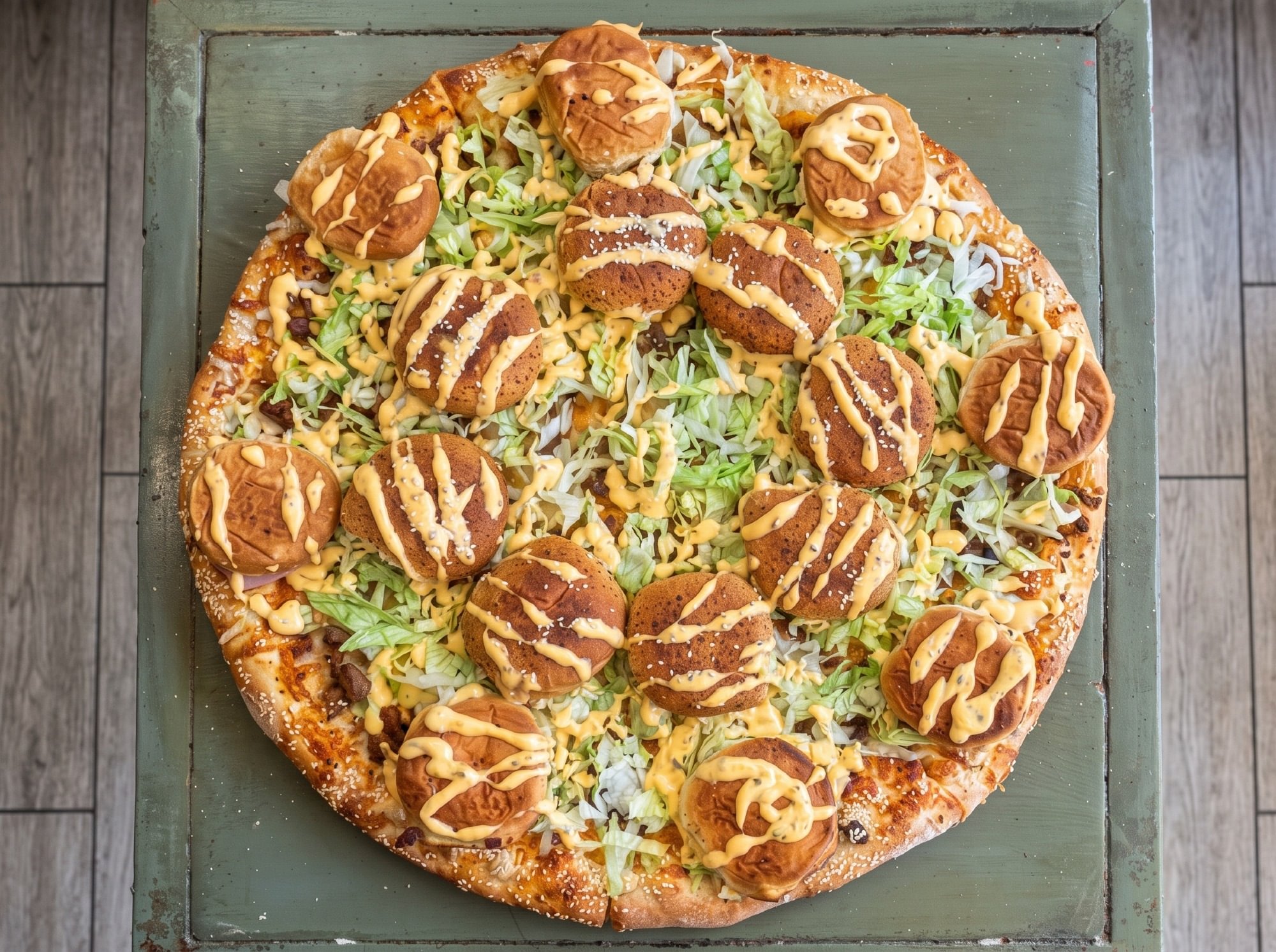 World Famous Cheeseburger Pizza