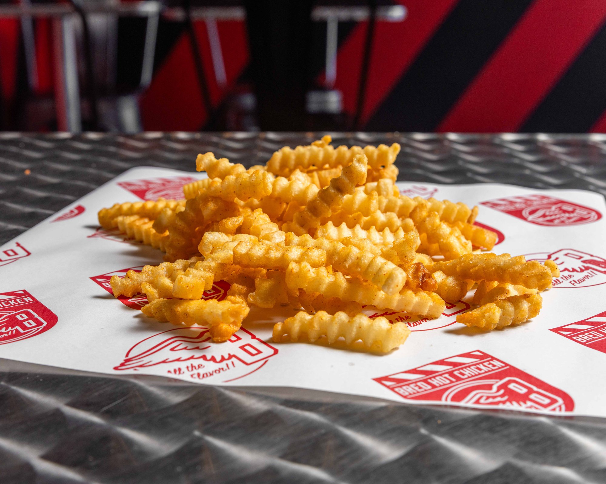 Crinkley Cut Fries.