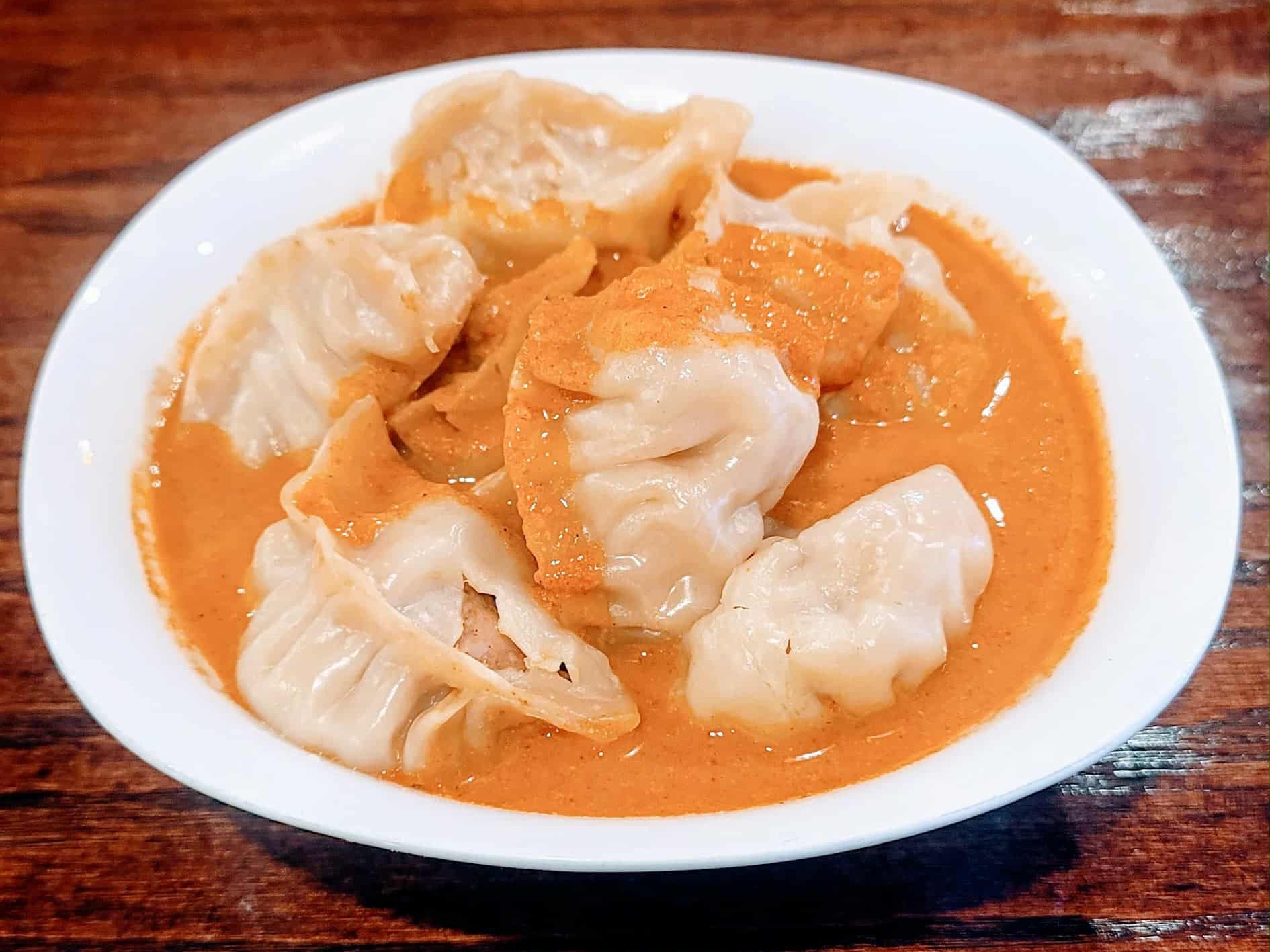 Vegetable Jhol Momo (contain nuts& Sesame seed)