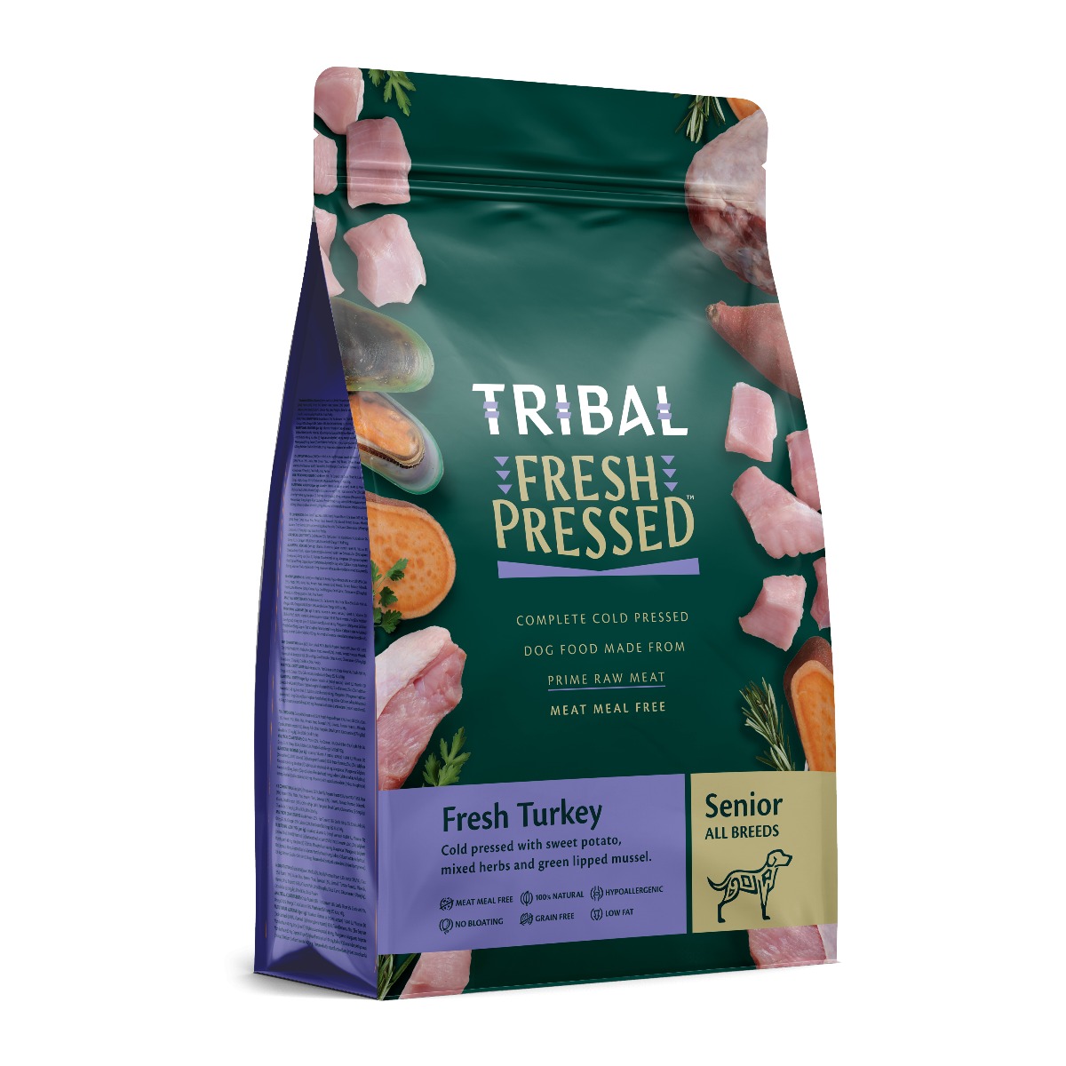 Tribal Fresh Pressed - Complete Cold Pressed Dog Food Turkey Senior/Light