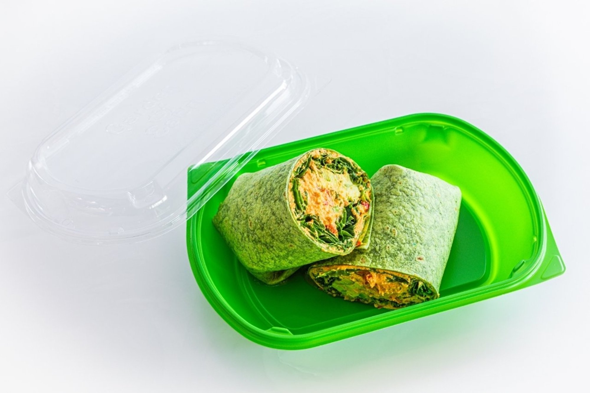 hummus veggie wrap (v)