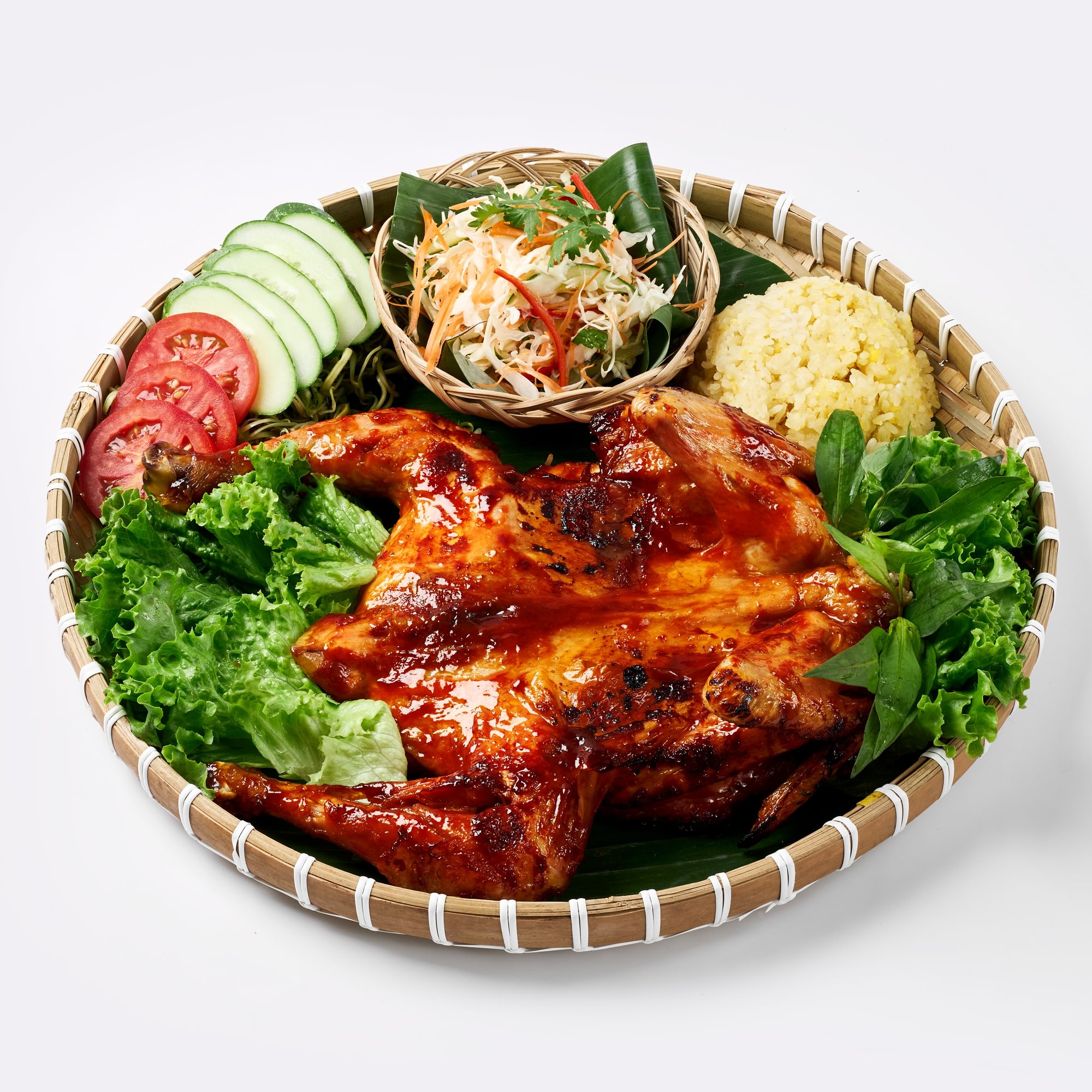 Gà Nướng Mẹt - Grilled Chicken Platter