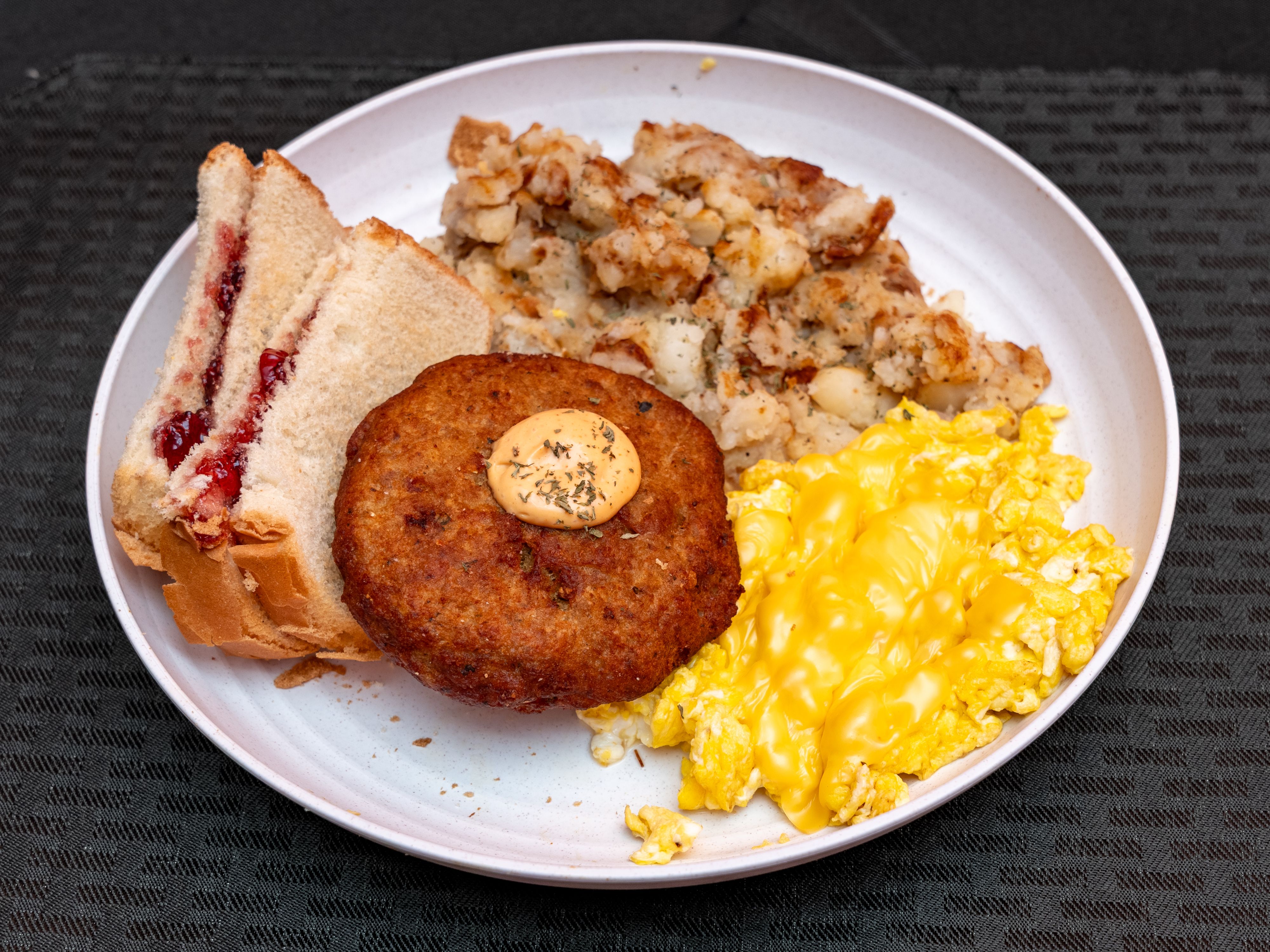 Salmon Cake Platter