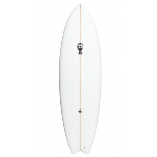 Mark Phipps Surfboards 5'10 Caviar Fish FCS II White
