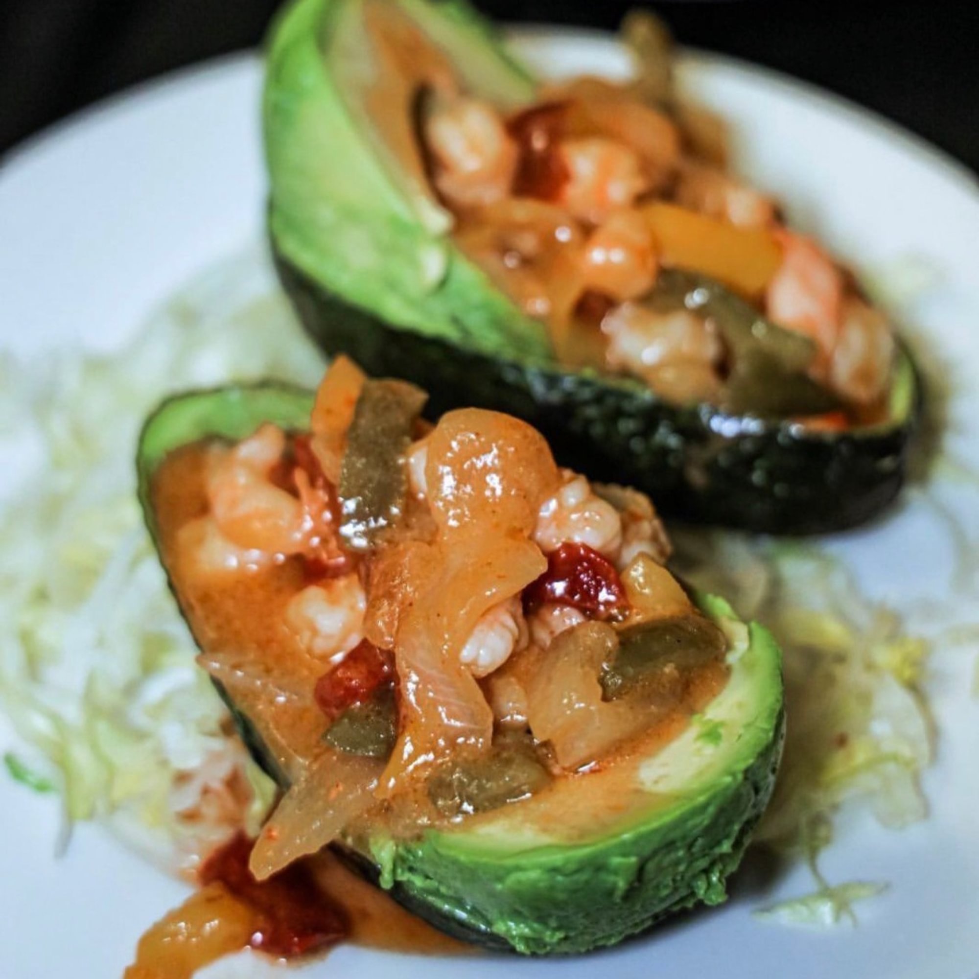 Stuffed Avocado Shrimp