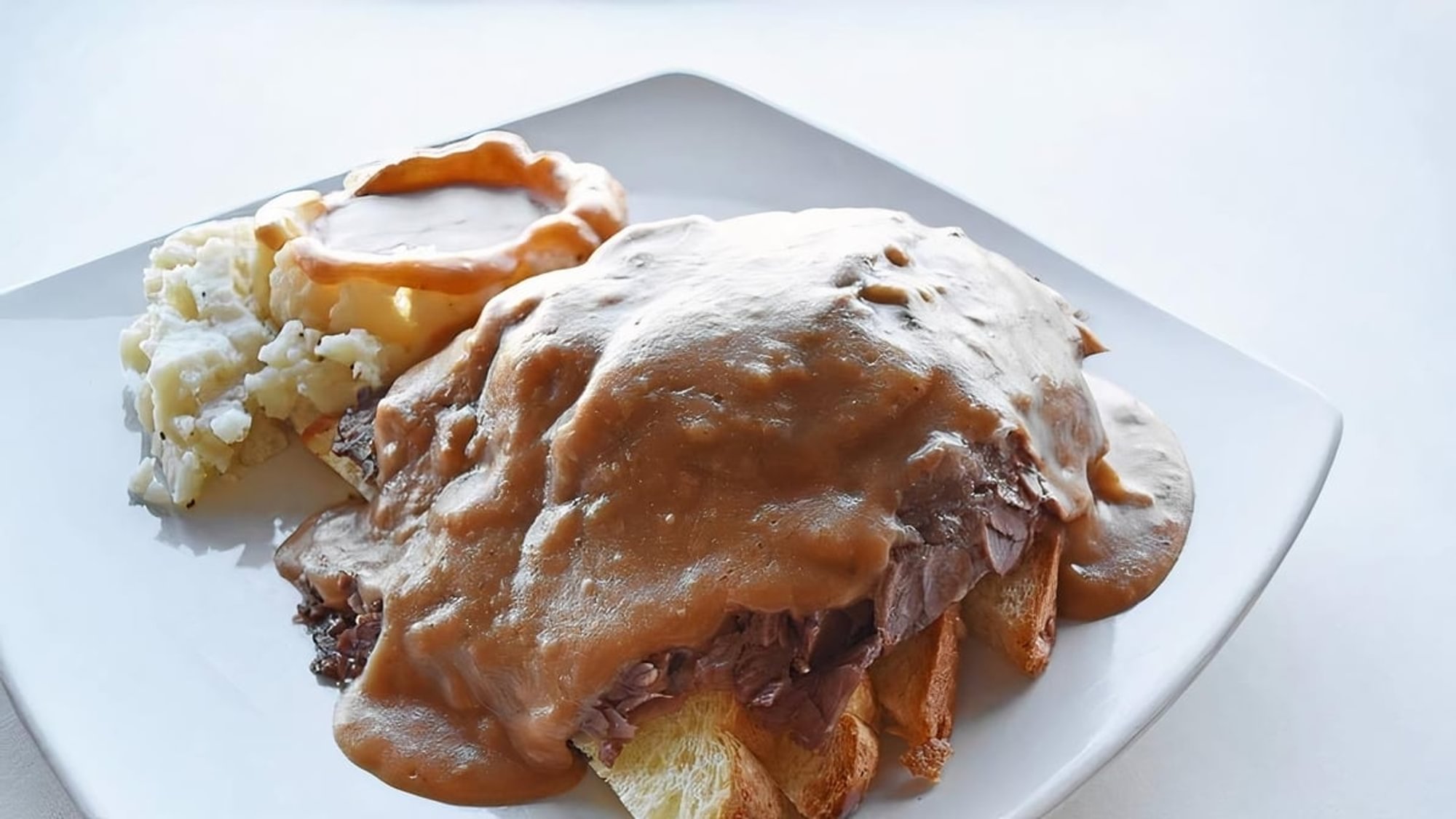 Open Faced Hot Sandwich