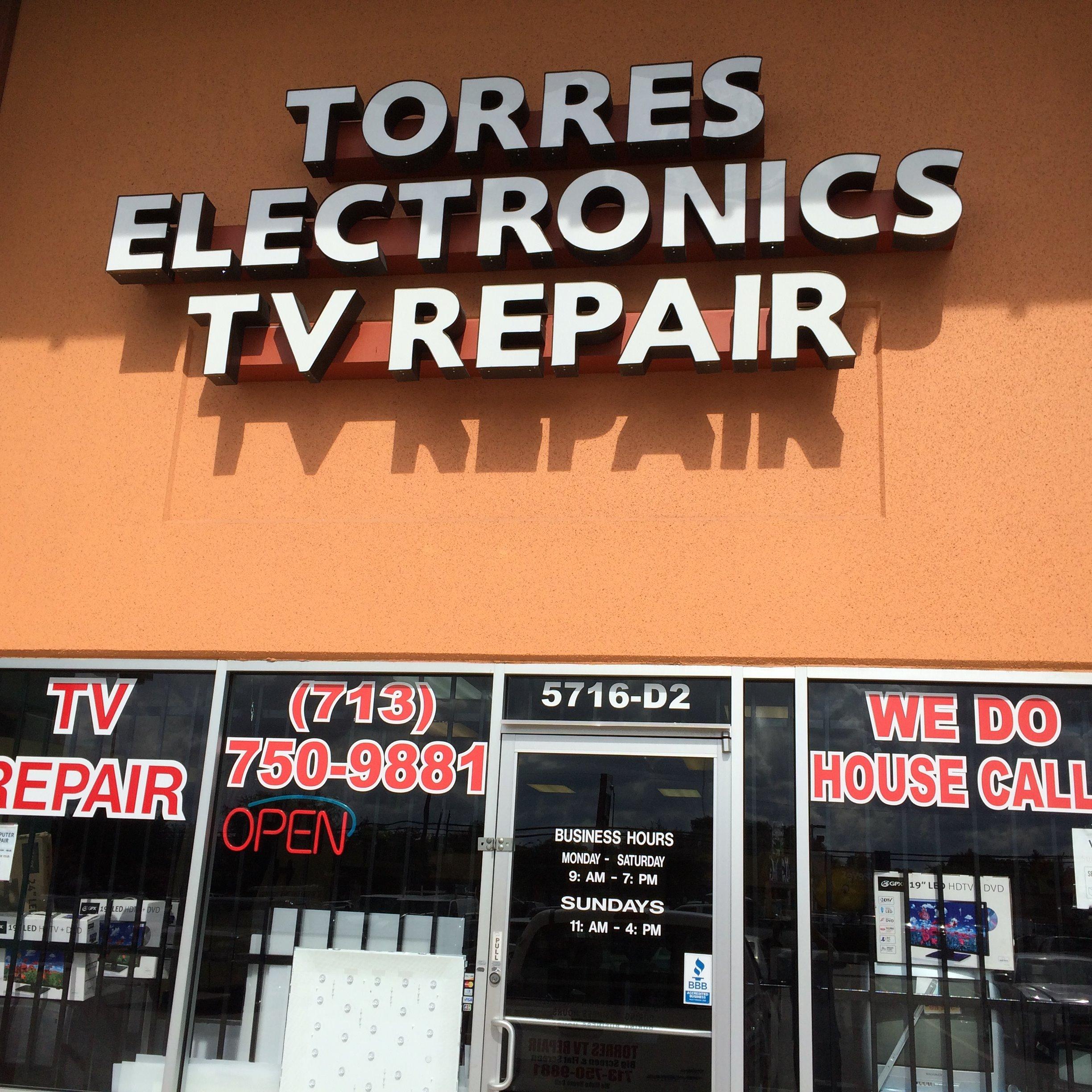 TORRES ELECTRONICS TV REPAIR AND PARTS Electronics Repair Shop Houston, TX 77081