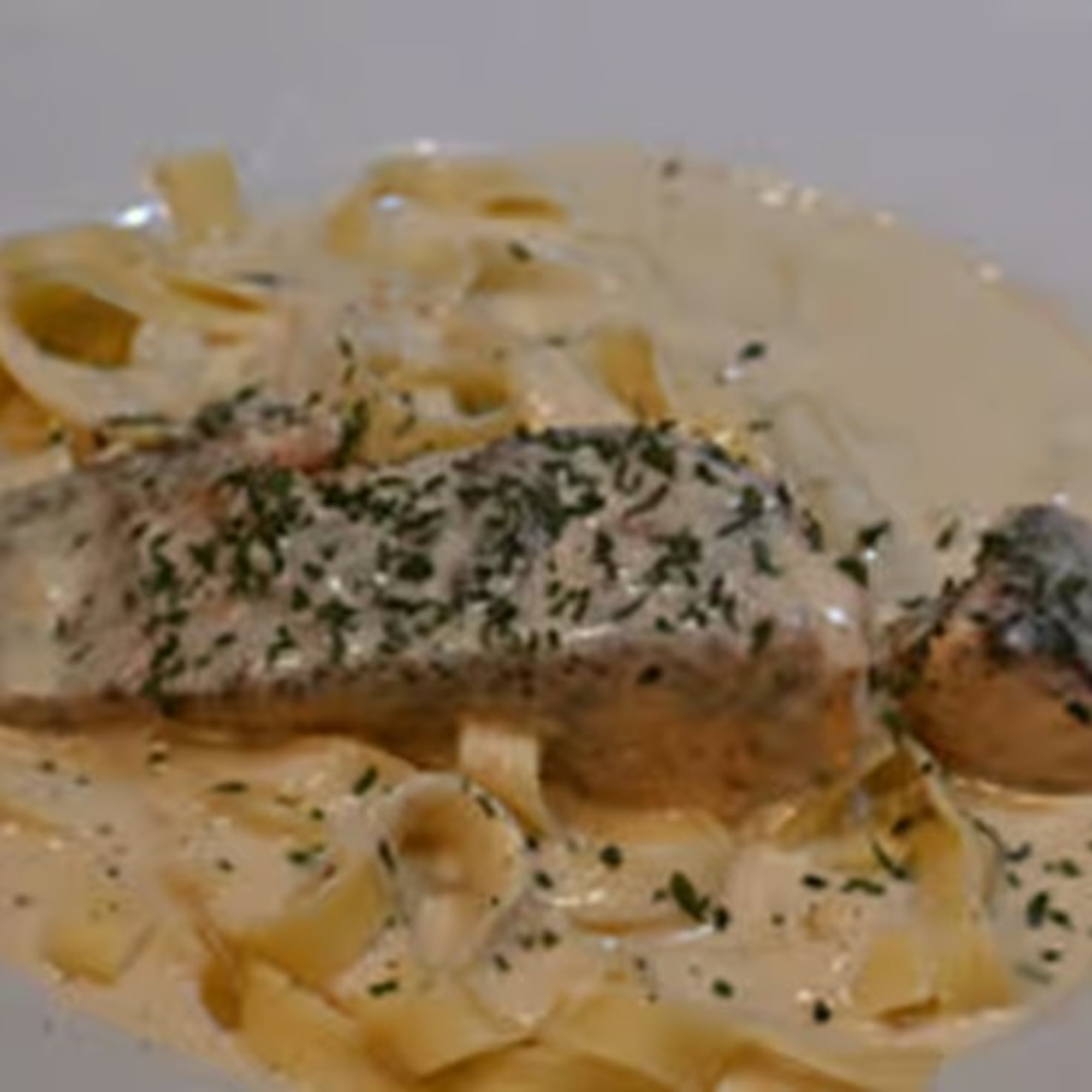 Salmon Fettuccine