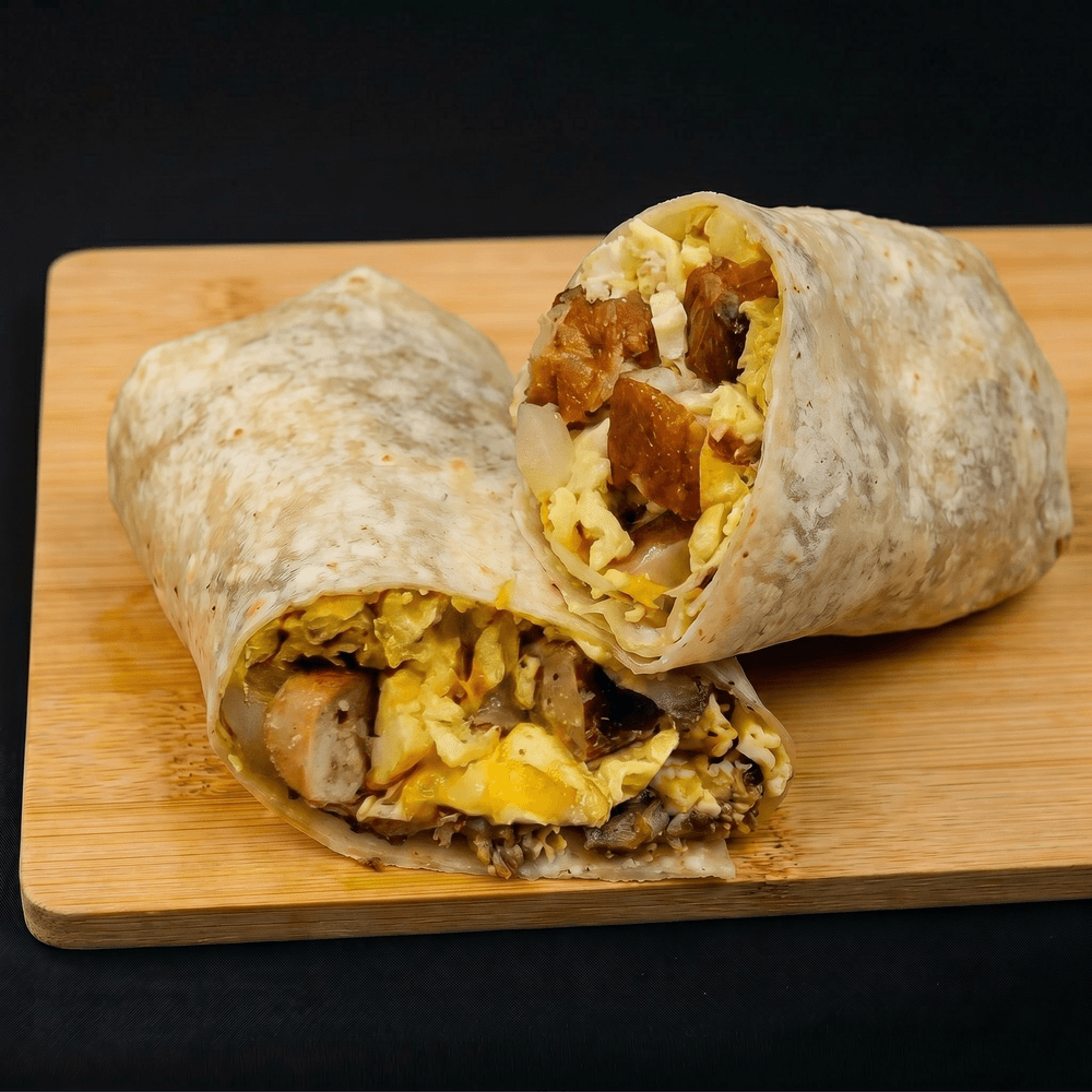 Sausage, Potatoes & Cheese Burrito