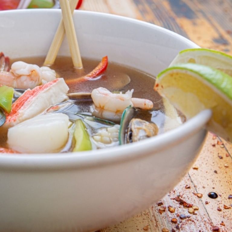 Seafood with Scallions, Ginger