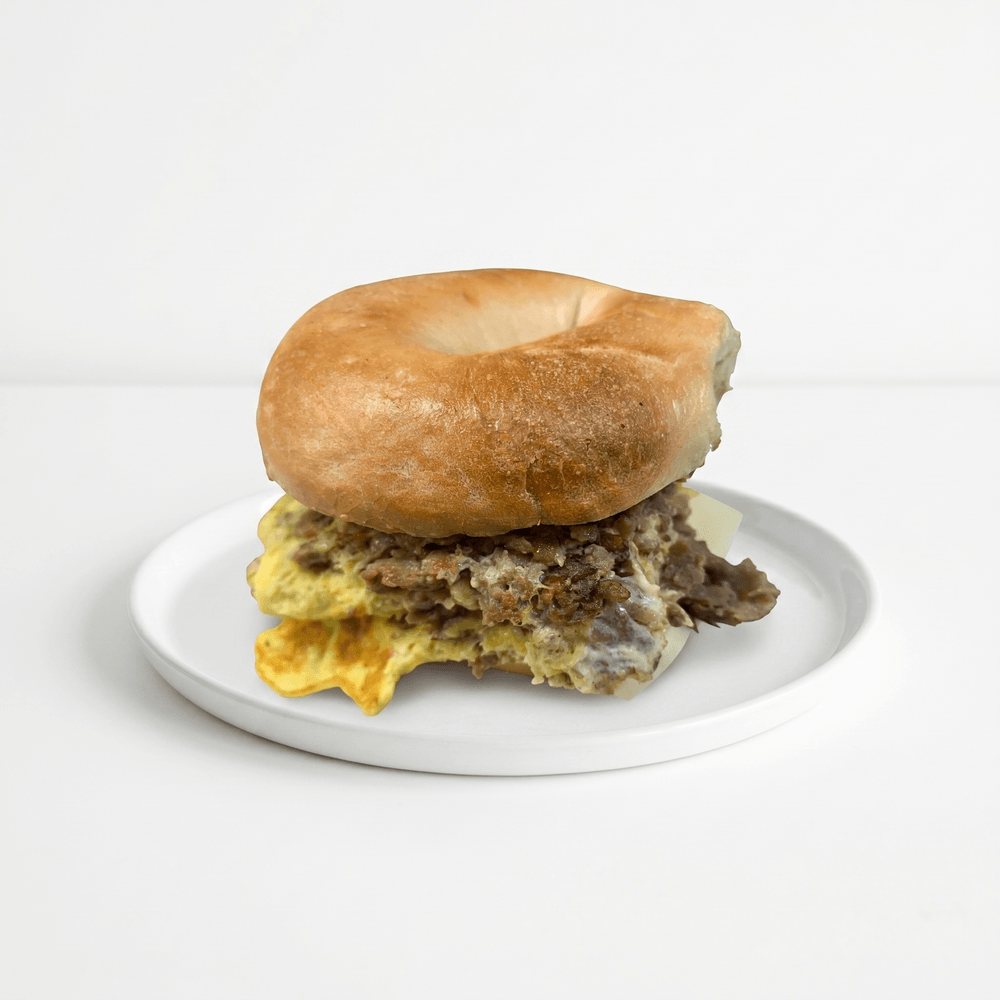 Steak, Egg & Cheese Breakfast Sandwich