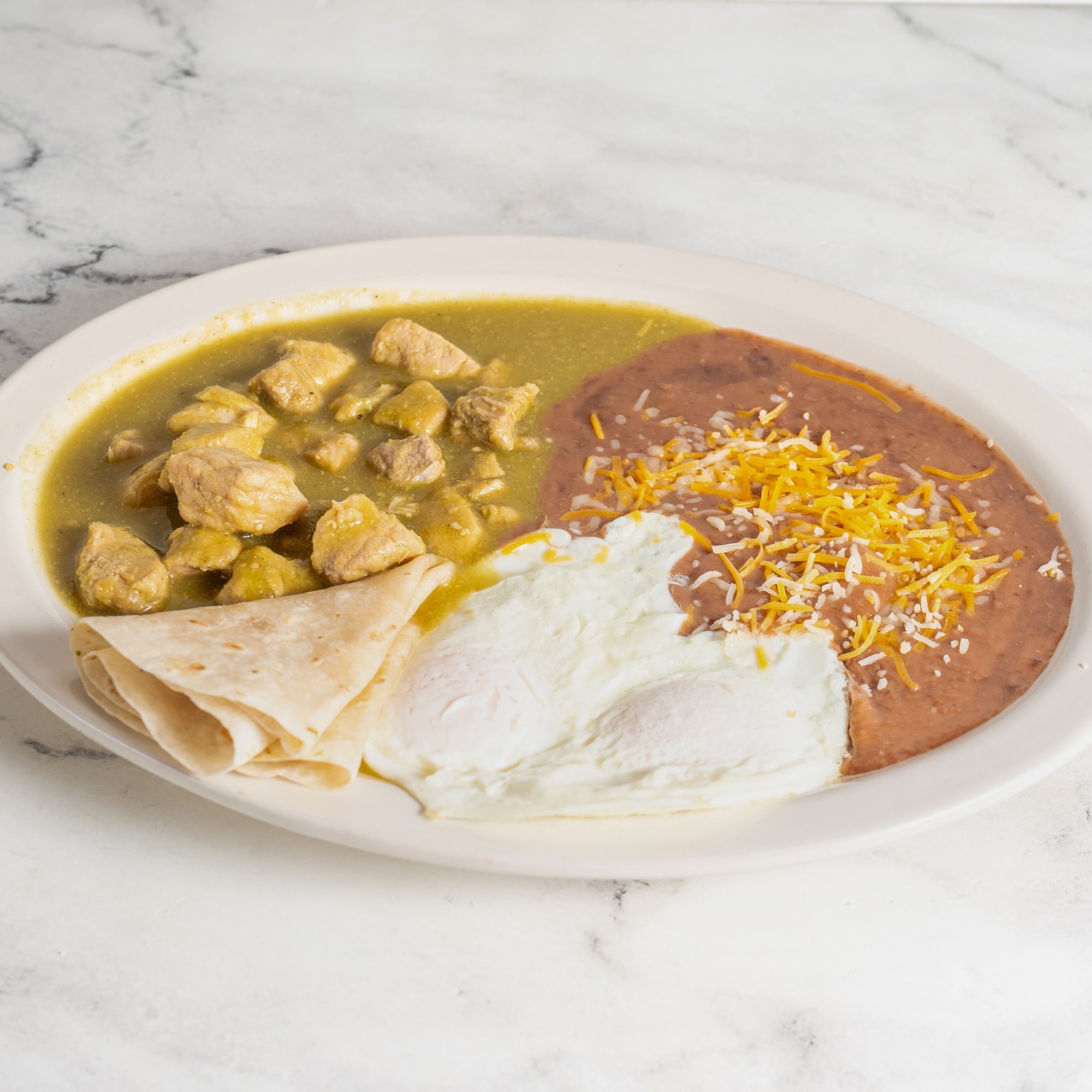 Chile Verde and Eggs