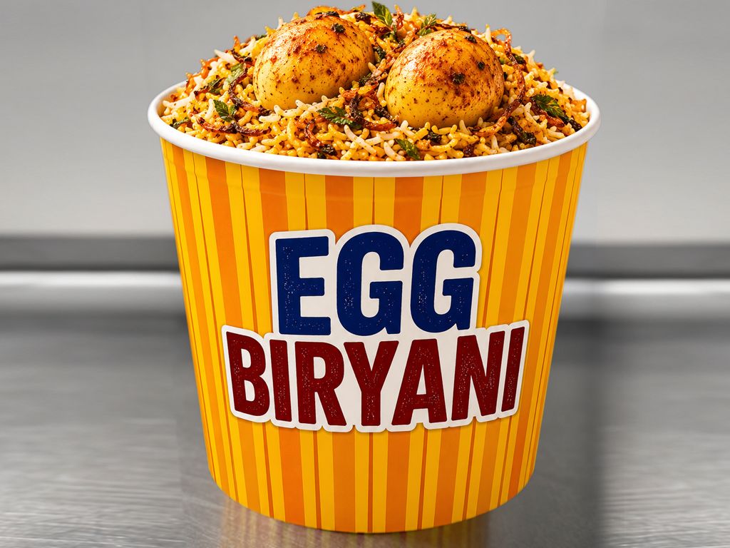 Bucket Egg Biryani