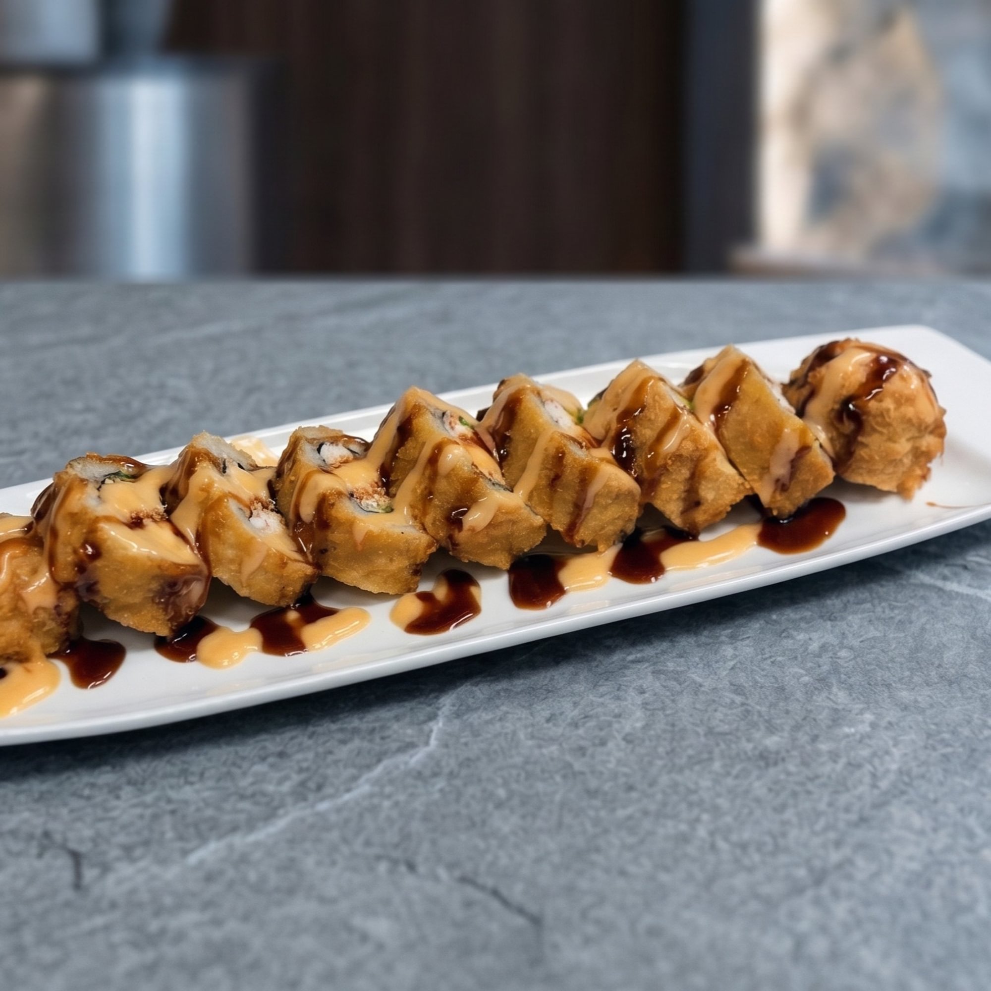 Golden Philadelphia Fried Roll